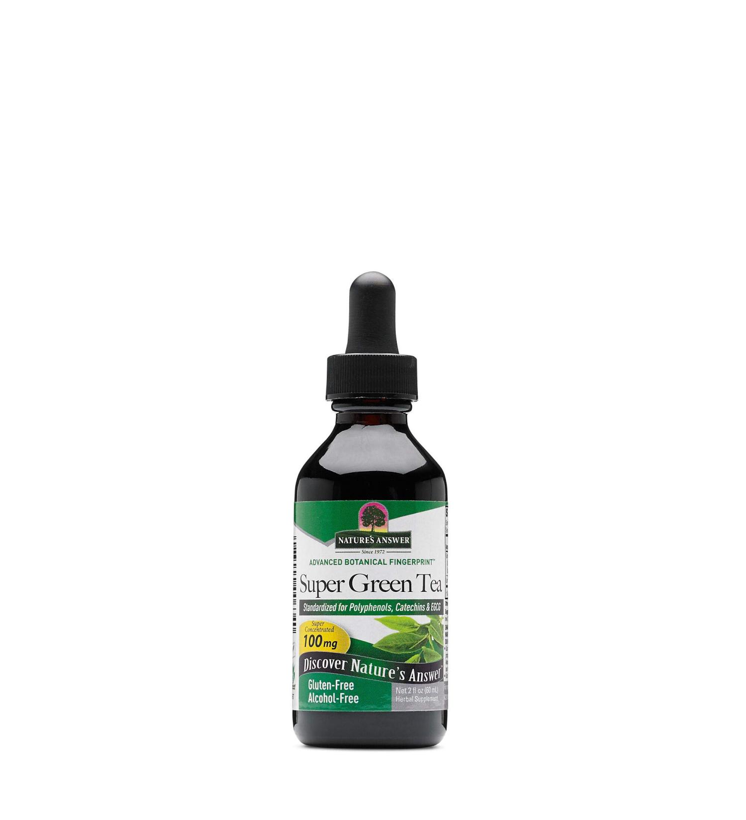 Super Green Tea Extract AF Nature's Answer 2 fl oz Liquid - Buy Online on GoSupps.com
