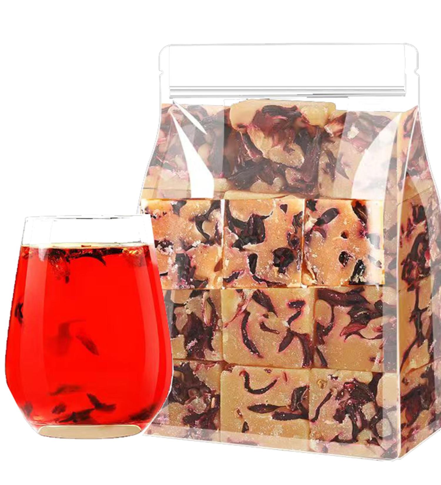 Rock Sugar Crystals Hibiscus Tea 300g Hibiscus Flowers Rock Sweet Sugar Honey Rock Sugar Roselle Petal Tea Taste Sweet Individual Package - Buy Online on GoSupps.com