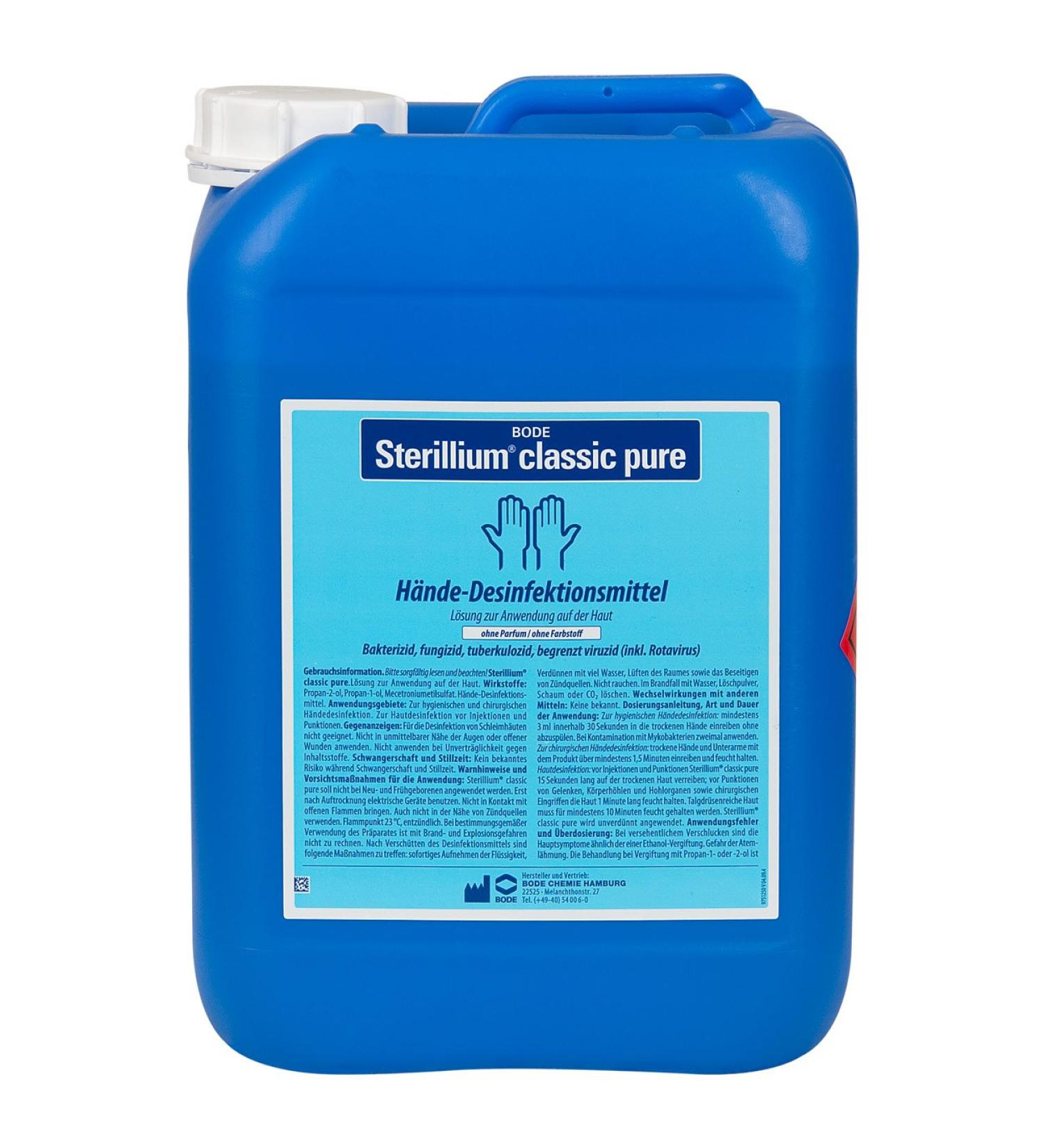 Buy Sterillium Classic Pure Solution 5L - Best International Shipping & Quality Hand Sanitizer - Buy Online on GoSupps.com