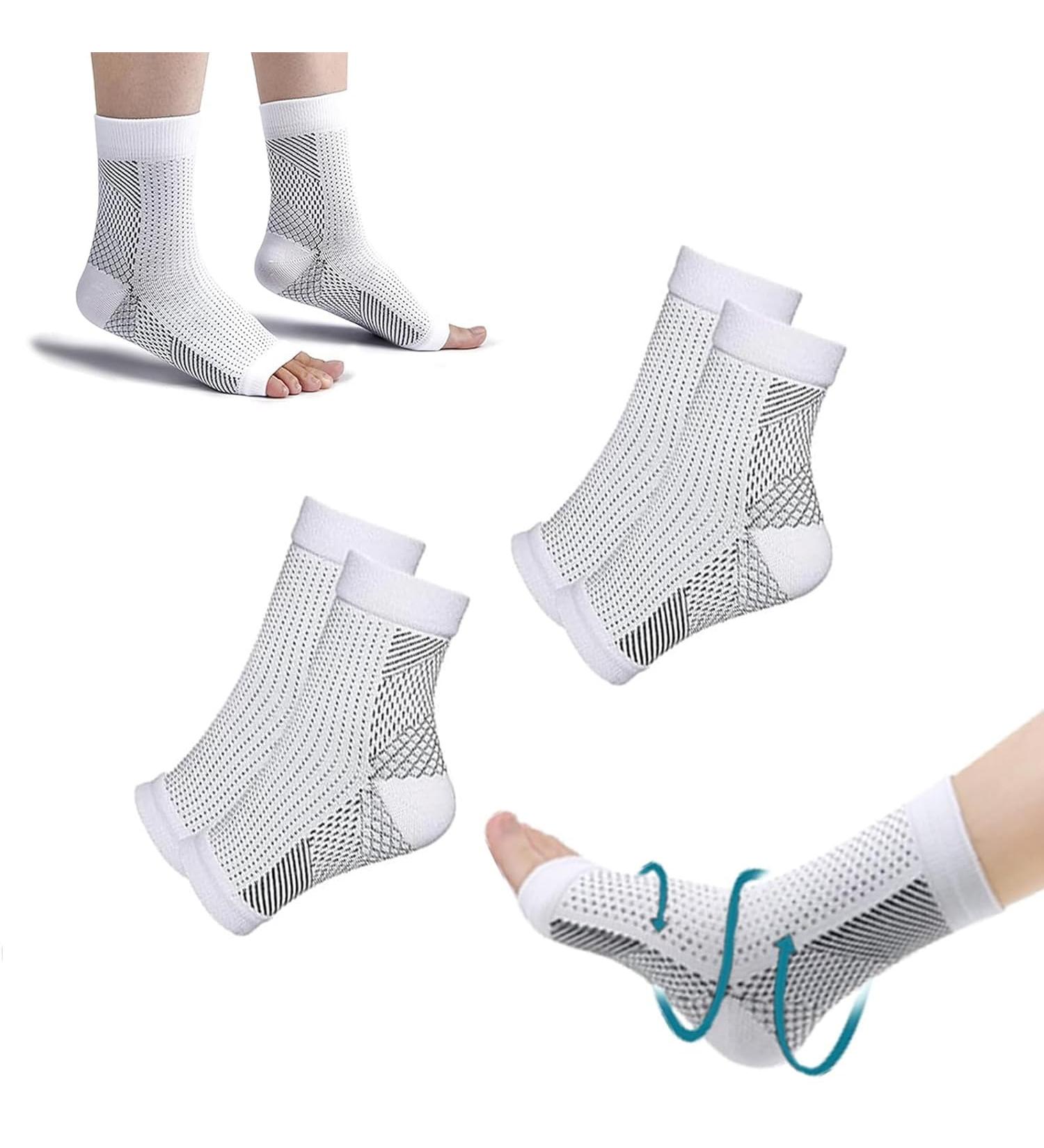 Orgrul Night Compression Socks | Orthopedic Compression Stockings for Sleep | White S/M - Buy Online on GoSupps.com