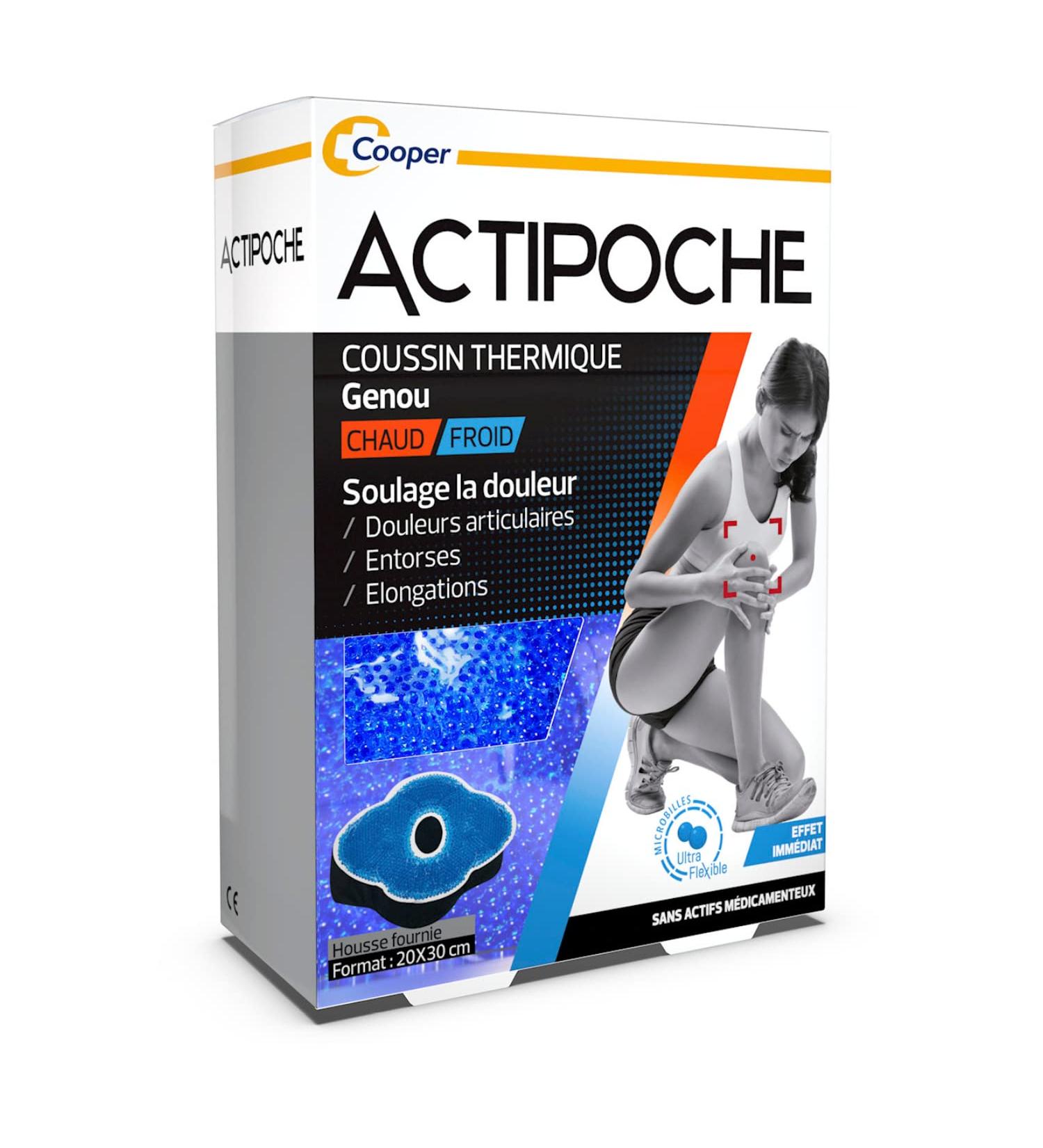 Cooper ACTIPOCHE - Thermal cushion - Thermotherapy - Muscle contractures and joint pain - Knee - Microbill - Buy Online on GoSupps.com