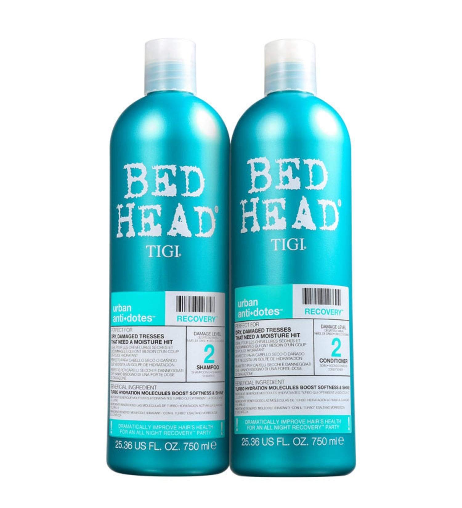 TIGI Bed Head Urban Anti-dote PFZoVz Recovery Shampoo & Conditioner Duo Damage Level 2 25.36 Oz 2 Units