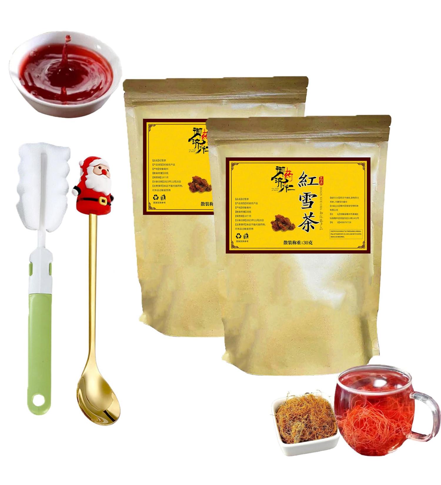 Golden Silk Red Snow Tea Qinghai-Tibet Plateau Natural Black Snow Tea 50g/Bag Chinese Tea Bags (2pcs) - Buy Online on GoSupps.com
