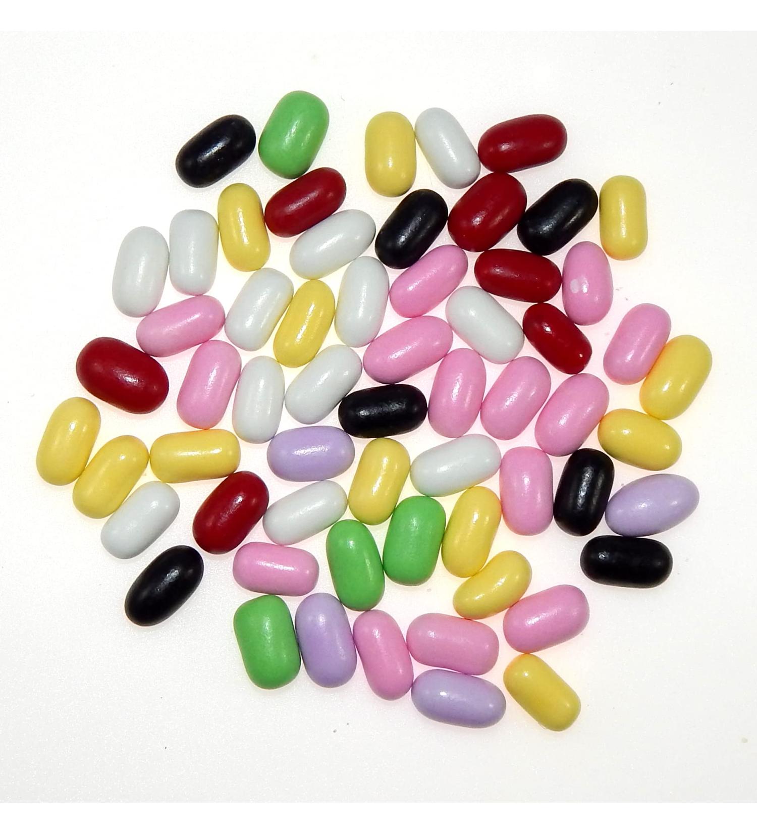 Licorice Pastels - Black Licorice Pastels - Crunchy Candy Coated Black Licorice - Pastel Colored Candy Coated Black Licorice 5 Pound (80 Ounce) By CandyKorner - Buy Online on GoSupps.com