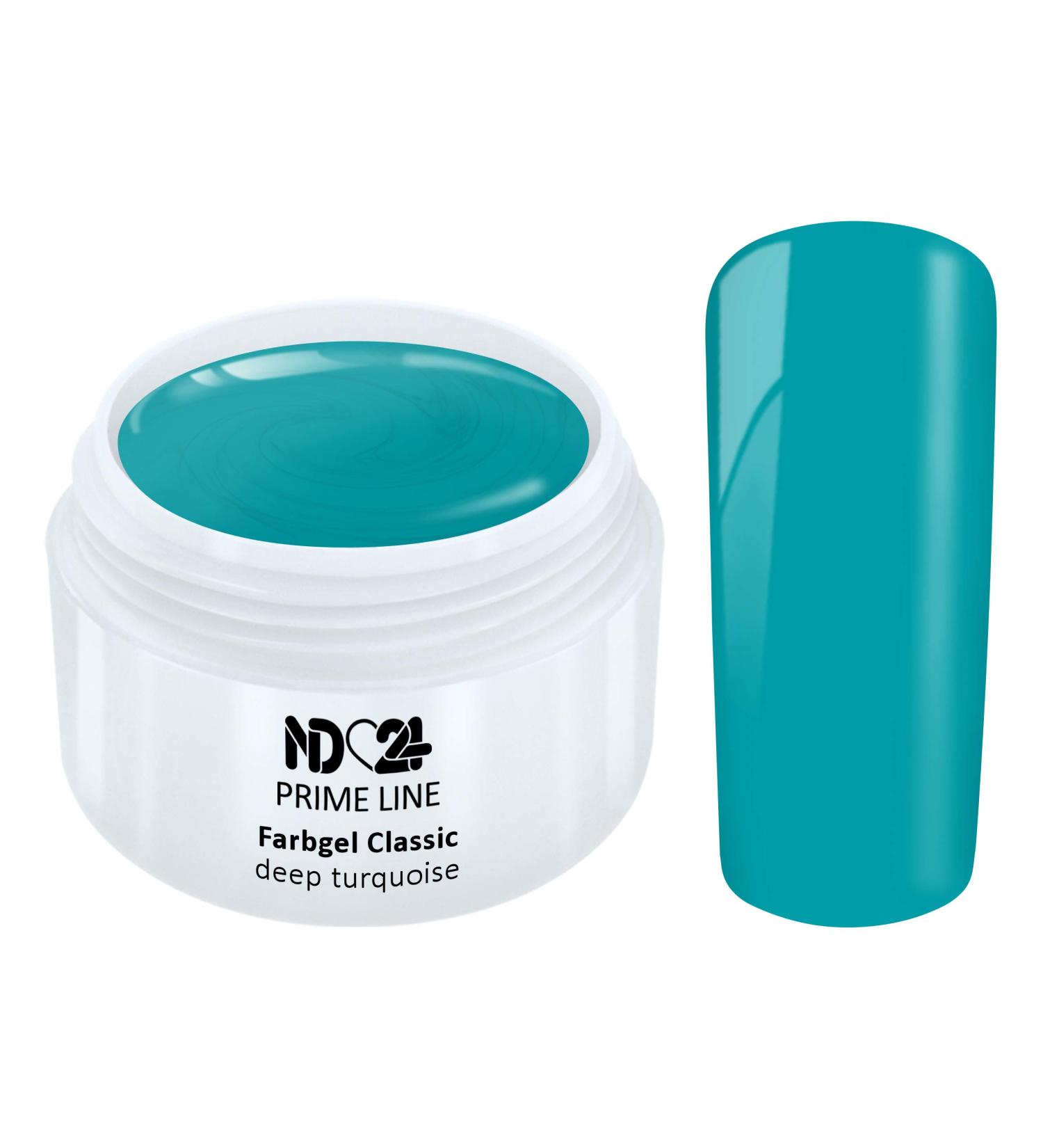 Prime Line - Color Uv Gel Led Color Gel Deep Turquoise - Made in Germany - 5ml