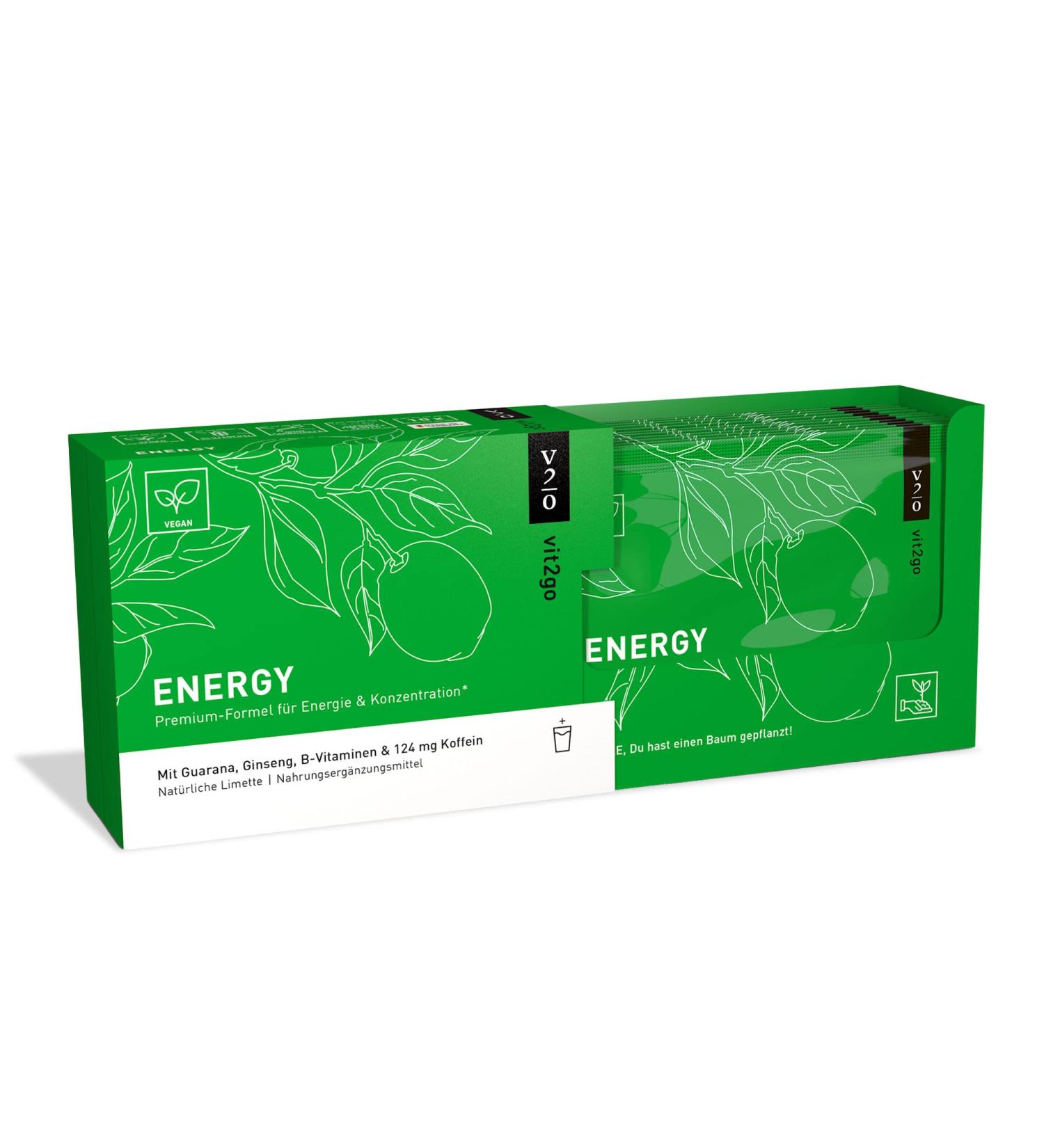  Vit2Go Vit2go ENERGY (10 sachets) Energy Drink powder (124 mg) guarana and taurine is your ideal energy drink for an instant energy boost. - Buy Online on GoSupps.com