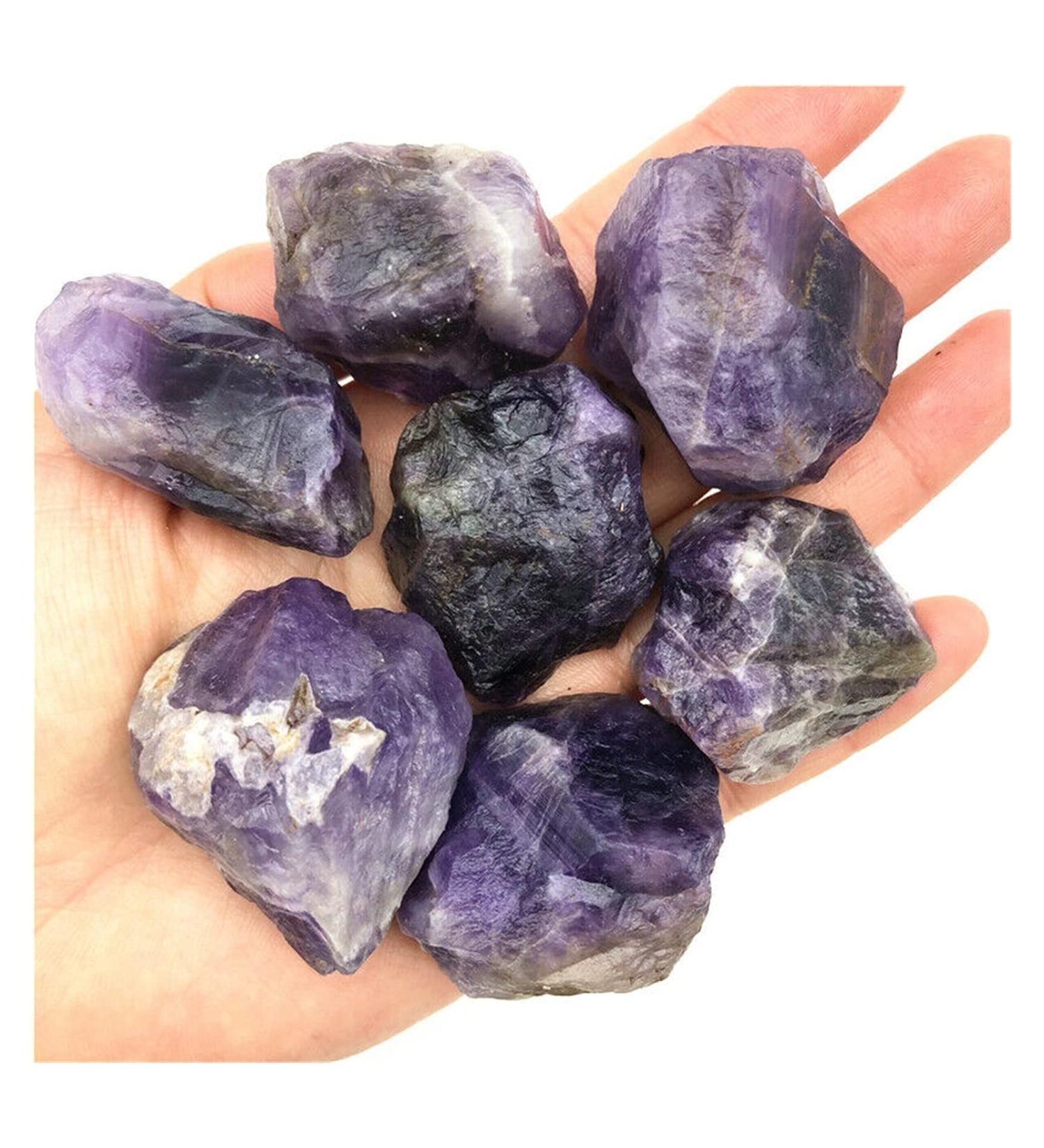 Natural Crystal Rough Wholesale 100g Natural Raw Rough Dream Amethyst Stone Crystal Healing Gemstone Specimen Natural Quartz Crystals - Buy Online on GoSupps.com