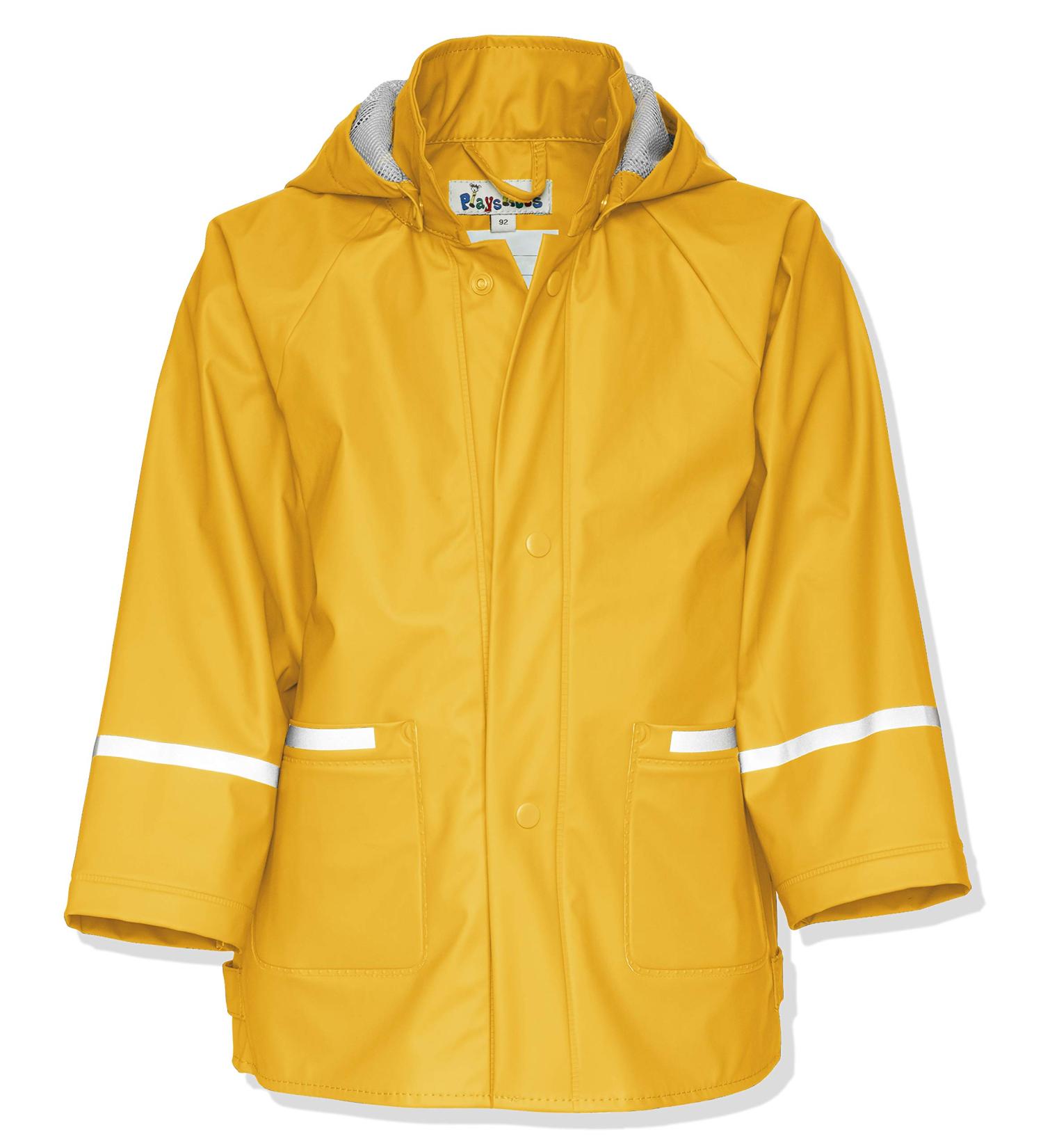 Playshoes Unisex Kid's Yellow Raincoat 104 - Wind & Waterproof Rainwear - Buy Online on GoSupps.com