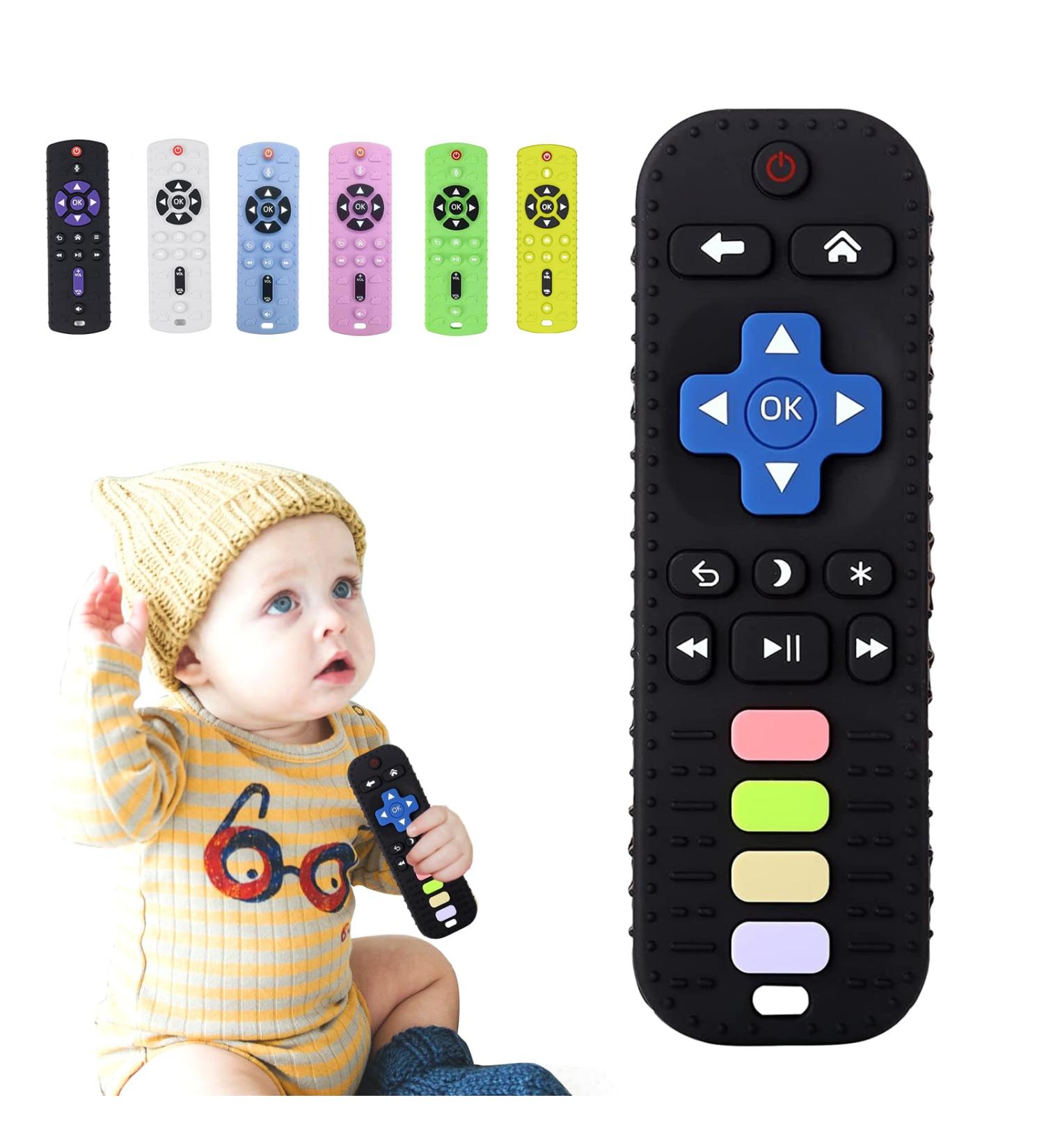TKLake Baby Teething Toys Remote Control Shape Teethers for Babies Infant Toddlers Prevent Finger Sucking Relief Soothe Babies Gums BPA Free/Freezable/Dishwasher Safe (Black) BLACK Updated - Buy Online on GoSupps.com