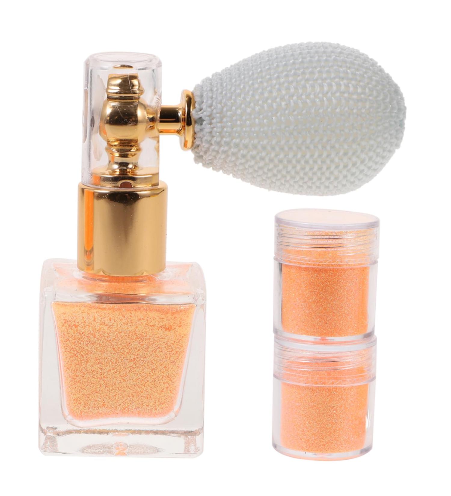 Beavorty 1 Set Glitter Powder Body Powder Orange Powder Hair Glitter Orange Glitter Spray Face Flash Powder Orange 7.4X6.8CM - Buy Online on GoSupps.com