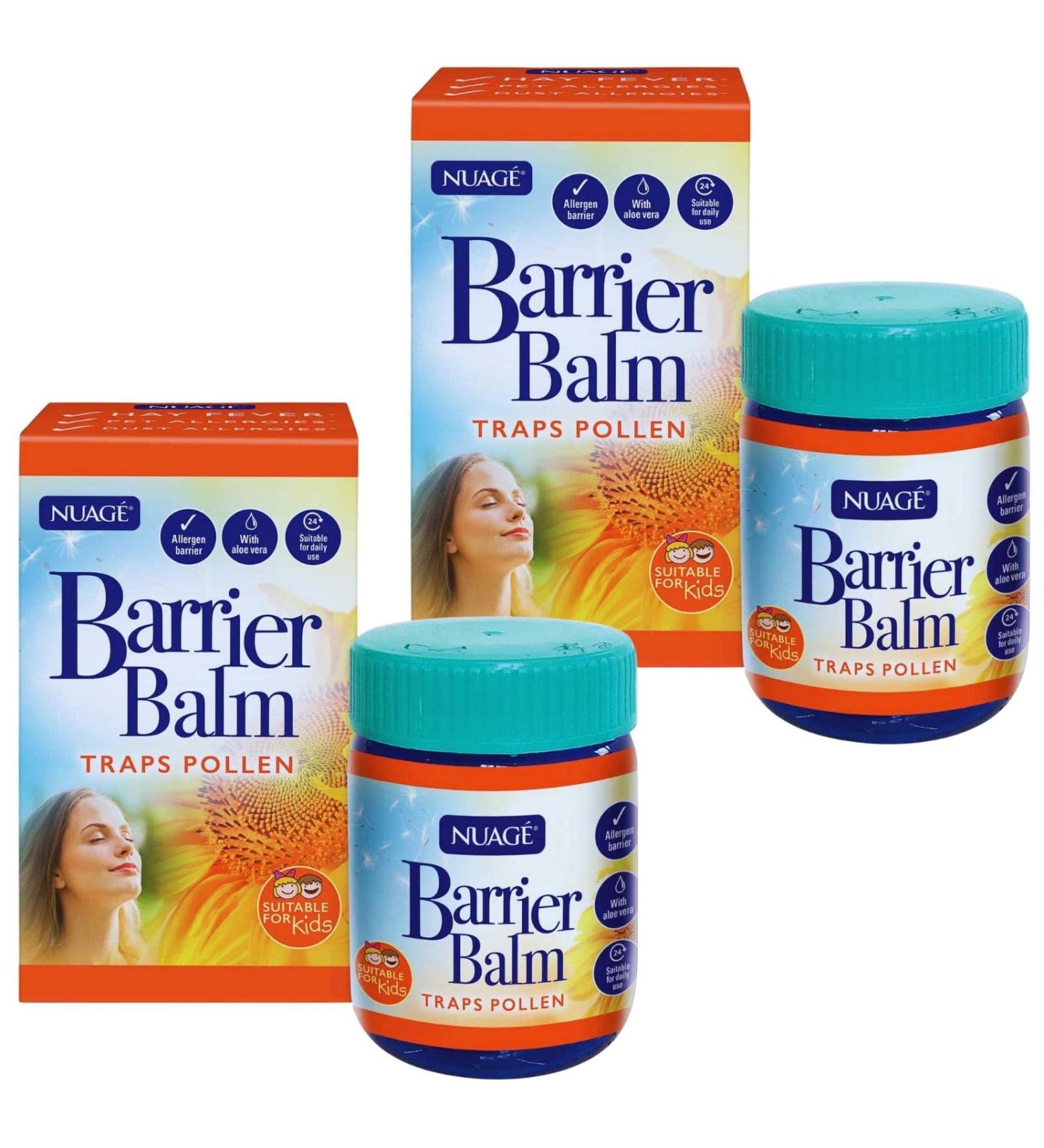 Hayfever Allergy Relief Bundle: 2X Nuage Pollen Barrier Balm 50g - Natural Remedy for Hayfever - Buy Online on GoSupps.com
