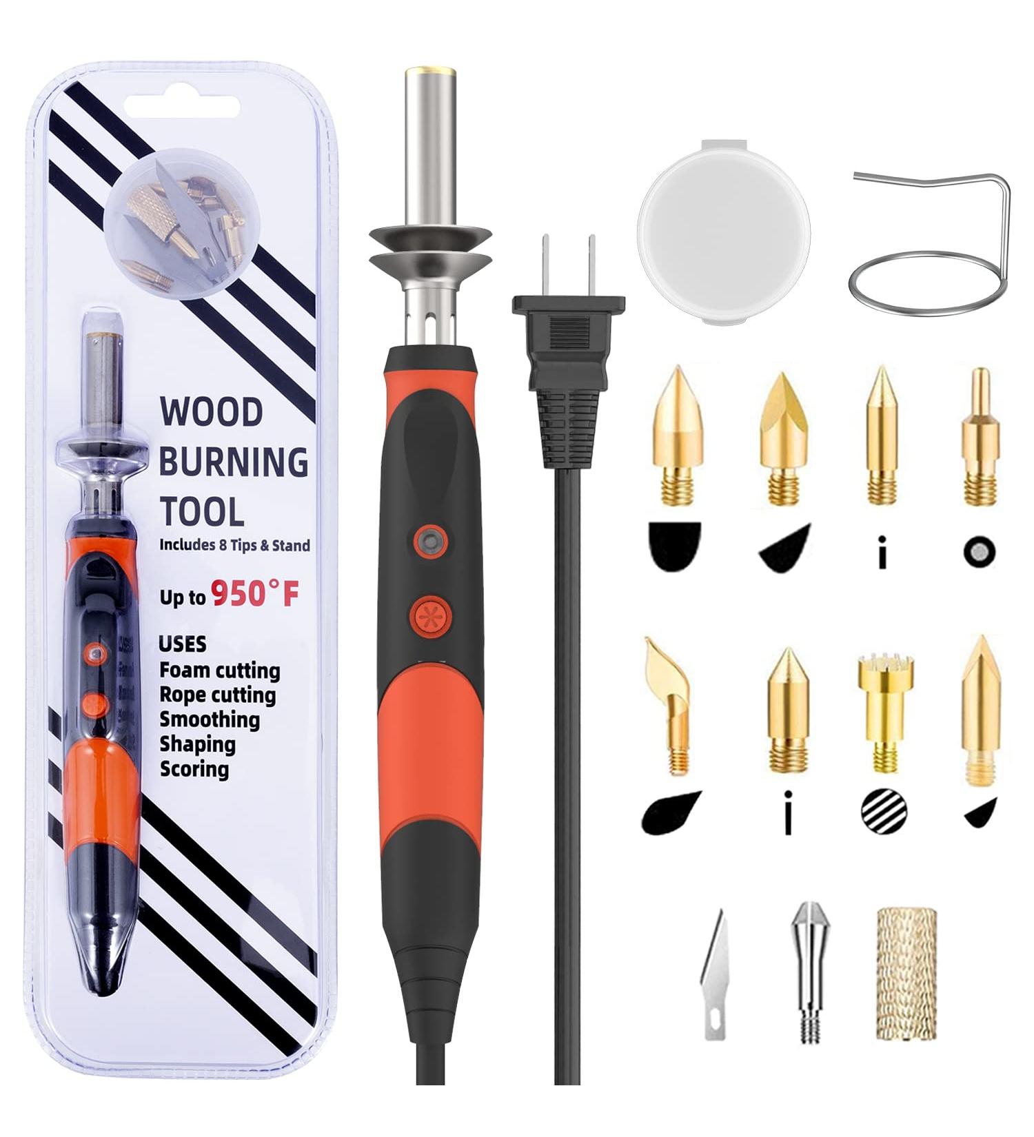 Wood Burning kit  Professional WoodBurning Pen Tool  DIY Creative Tools  Wood Burner for Embossing/Carving/Pyrography Suitable for Beginners Adults - Buy Online on GoSupps.com