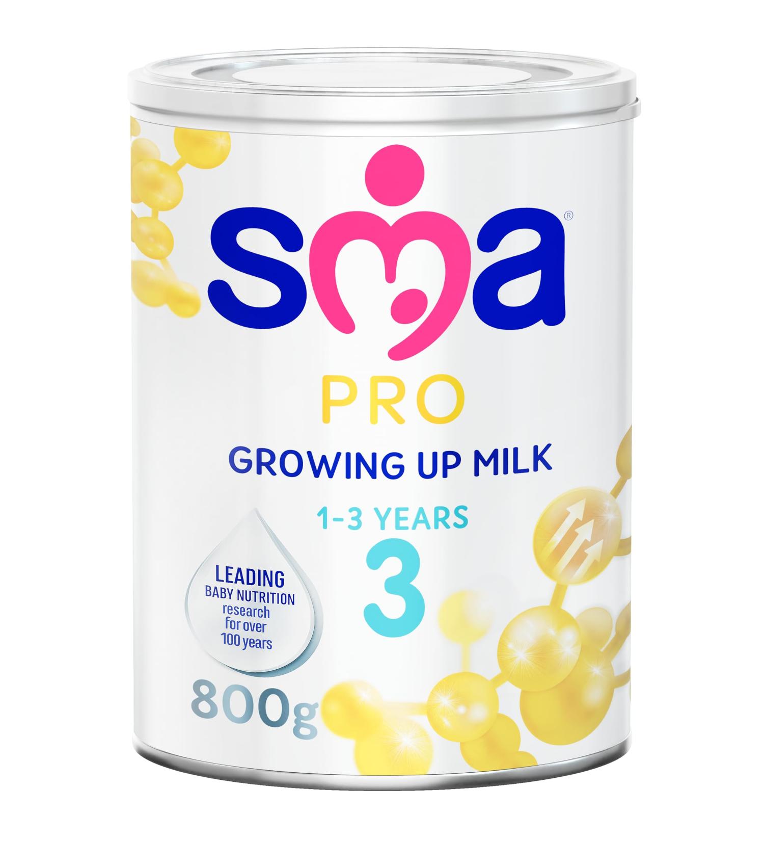SMA PRO Growing Up Baby Milk Powder Formula 1-3 Years 800g - Pack of 1 - Buy Online on GoSupps.com
