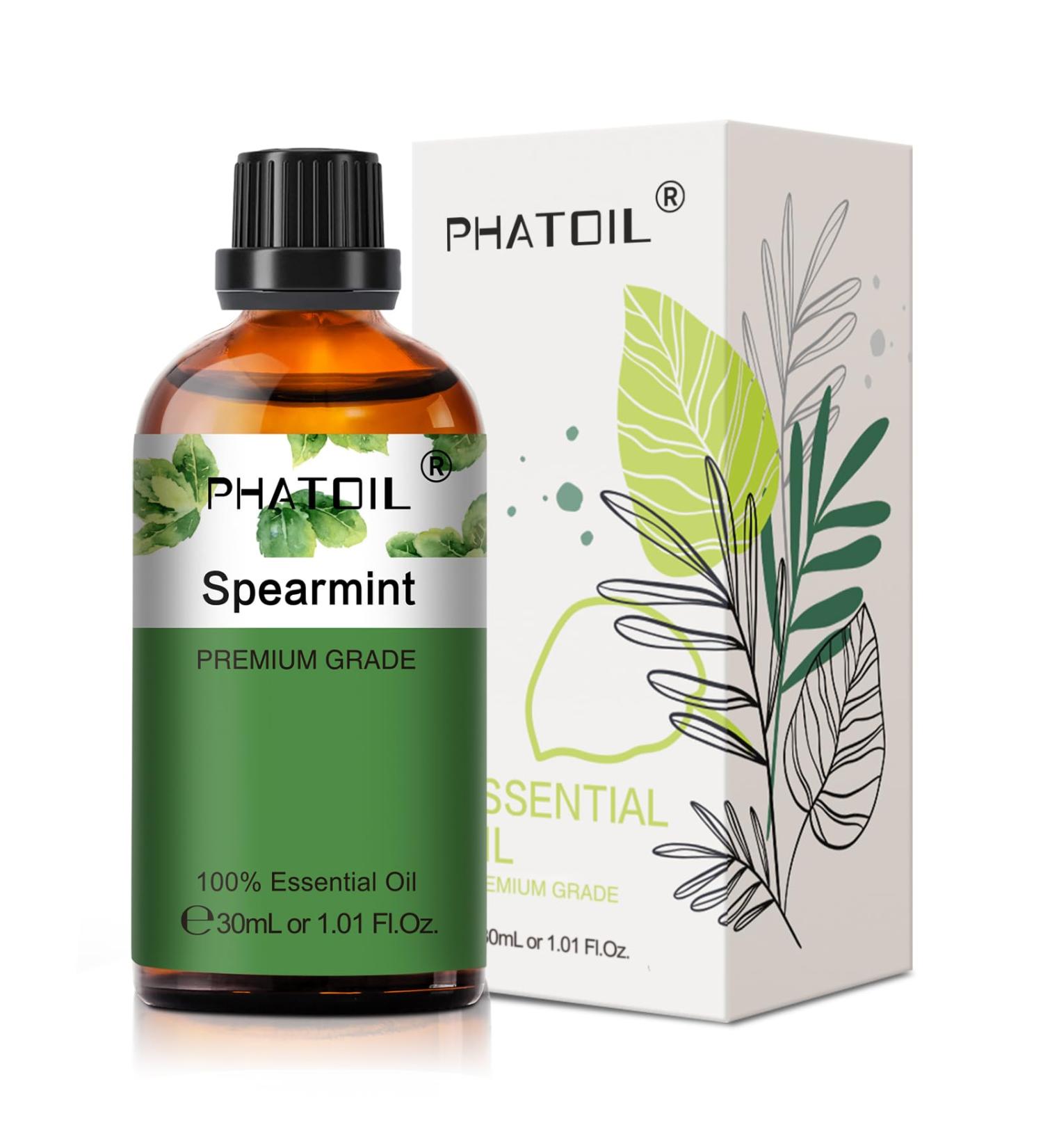 Premium Grade PHATOIL Spearmint Essential Oil - 30ML for Aromatherapy and Diffusers - Buy Online on GoSupps.com