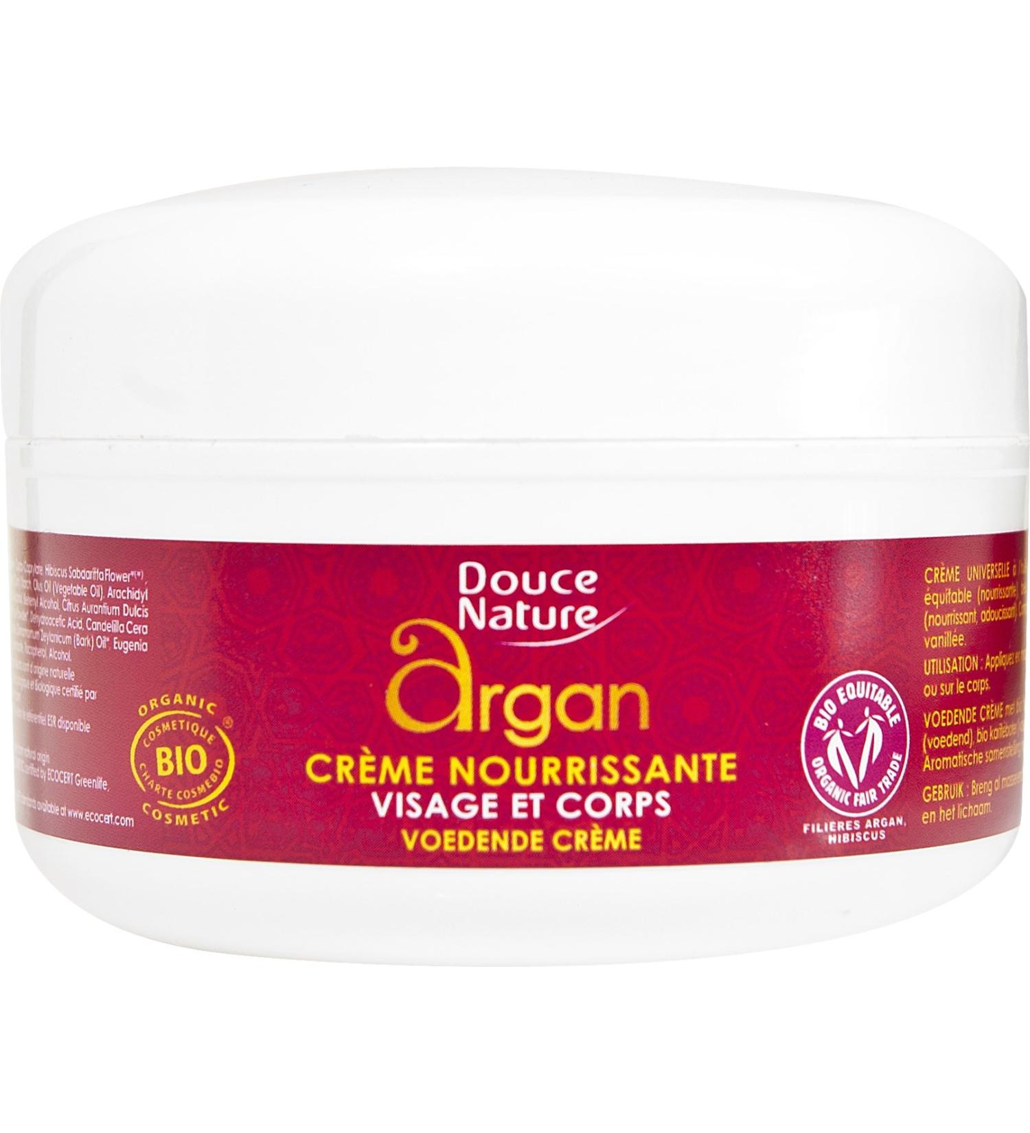 Douce Nature Nourishing cream Argan oil and organic shea butter