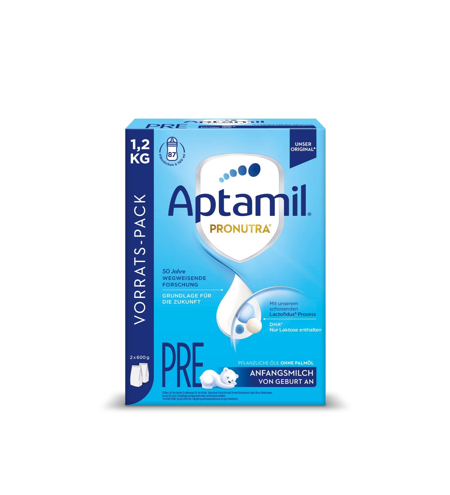 Aptamil Pronutra Initial Food Pre - Palm Oil Free Gentle Lactofidus Process 1.2kg Storage Pack for Newborns - Shop Now for International Shipping - Buy Online on GoSupps.com