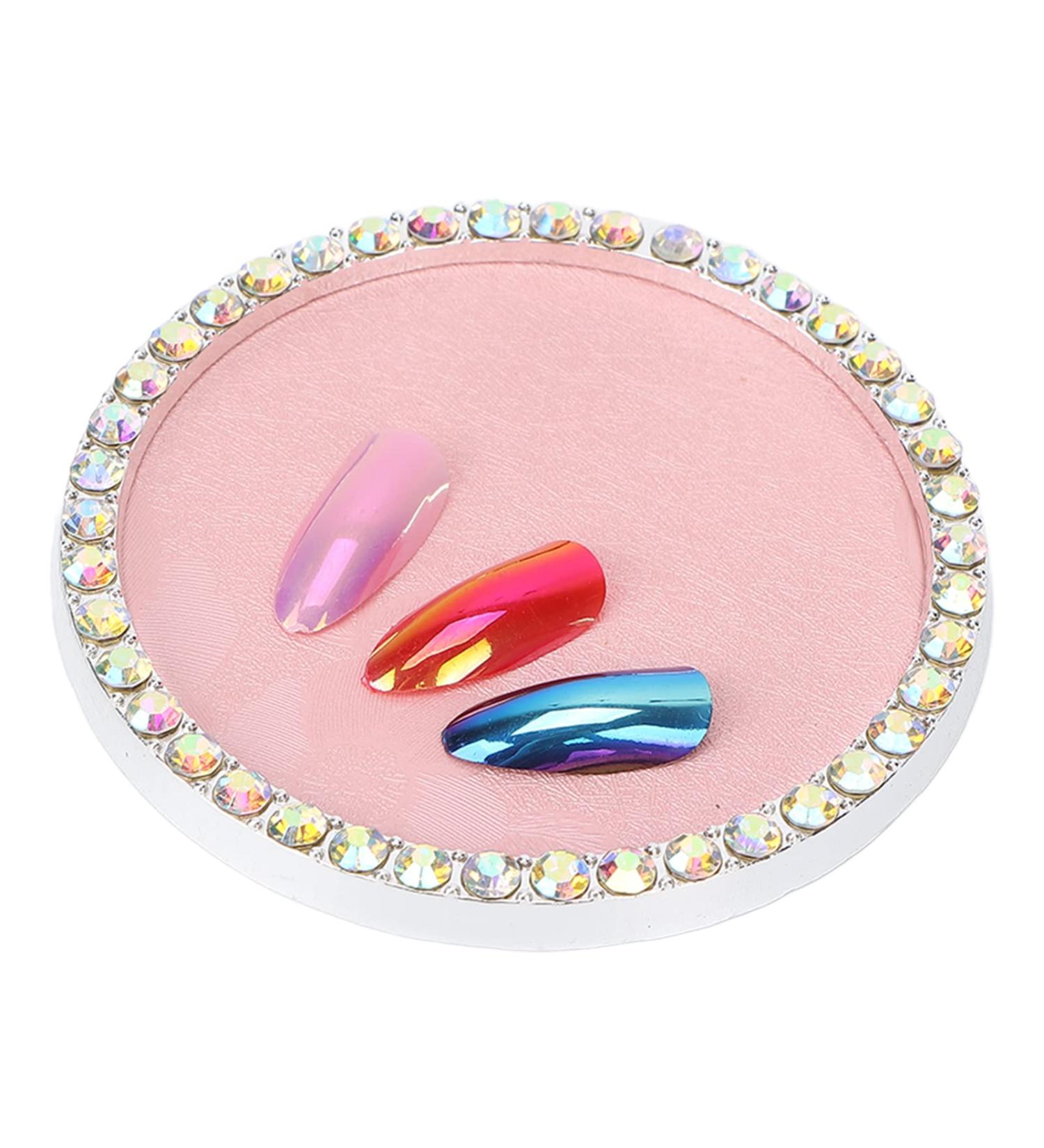 Buy Polish Mix Pallet | Harz Multifunctional Nail Art Display Stand - Pink Manicure DIY Tool for Perfect Nail Art - Buy Online on GoSupps.com