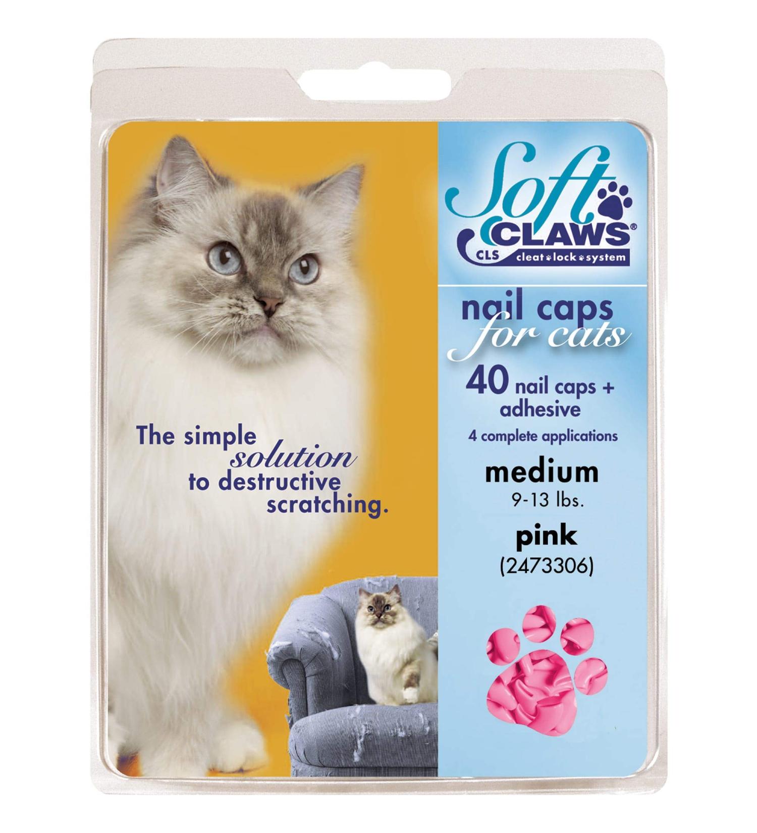 Buy SOFTCLAWS Claw Protectors for Cats - Medium Pink | International Shipping Available - Buy Online on GoSupps.com