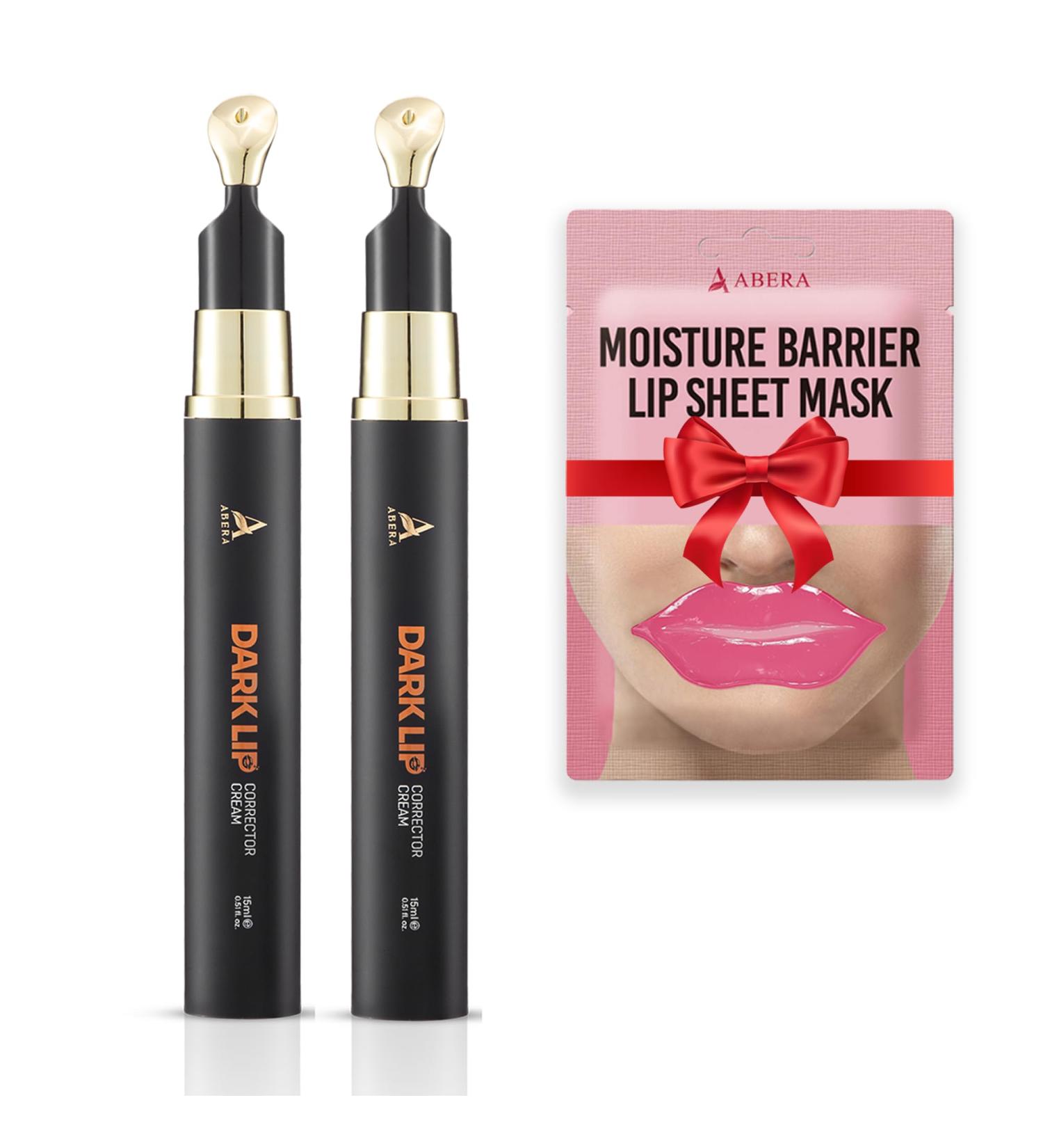 ABERA Dark Lips Corrector Cream Lip Balm For Lightening & Brightening Dark Lips For Men & Women Moisturizing Lip Plumper with Shea Butter Lip Scrub 0.51 Fl Oz (2 BOXES + GIFT) - Buy Online on GoSupps.com