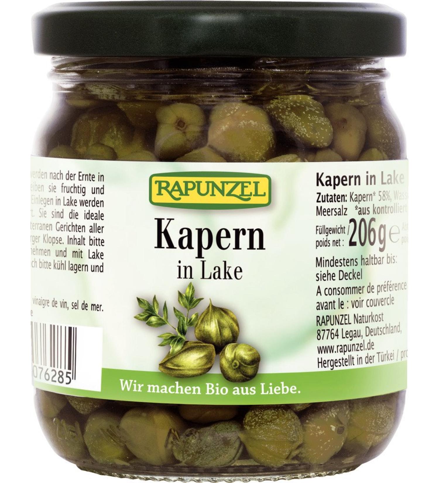 Rapunzel Organic Capers in Brine (1 x 206 gr)