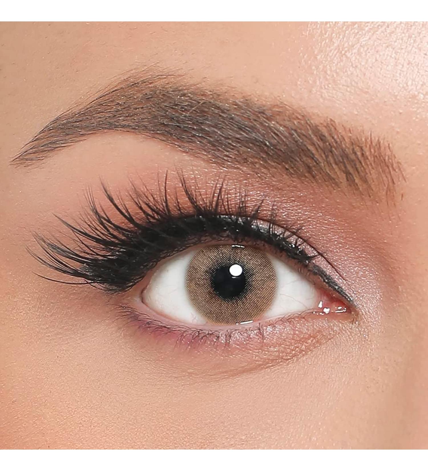 Iconic Colored Contact Lenses - Bronze Monthly Lenses for Natural Light Brown Look | 1 Pair 3-Month Wear - Buy Online on GoSupps.com
