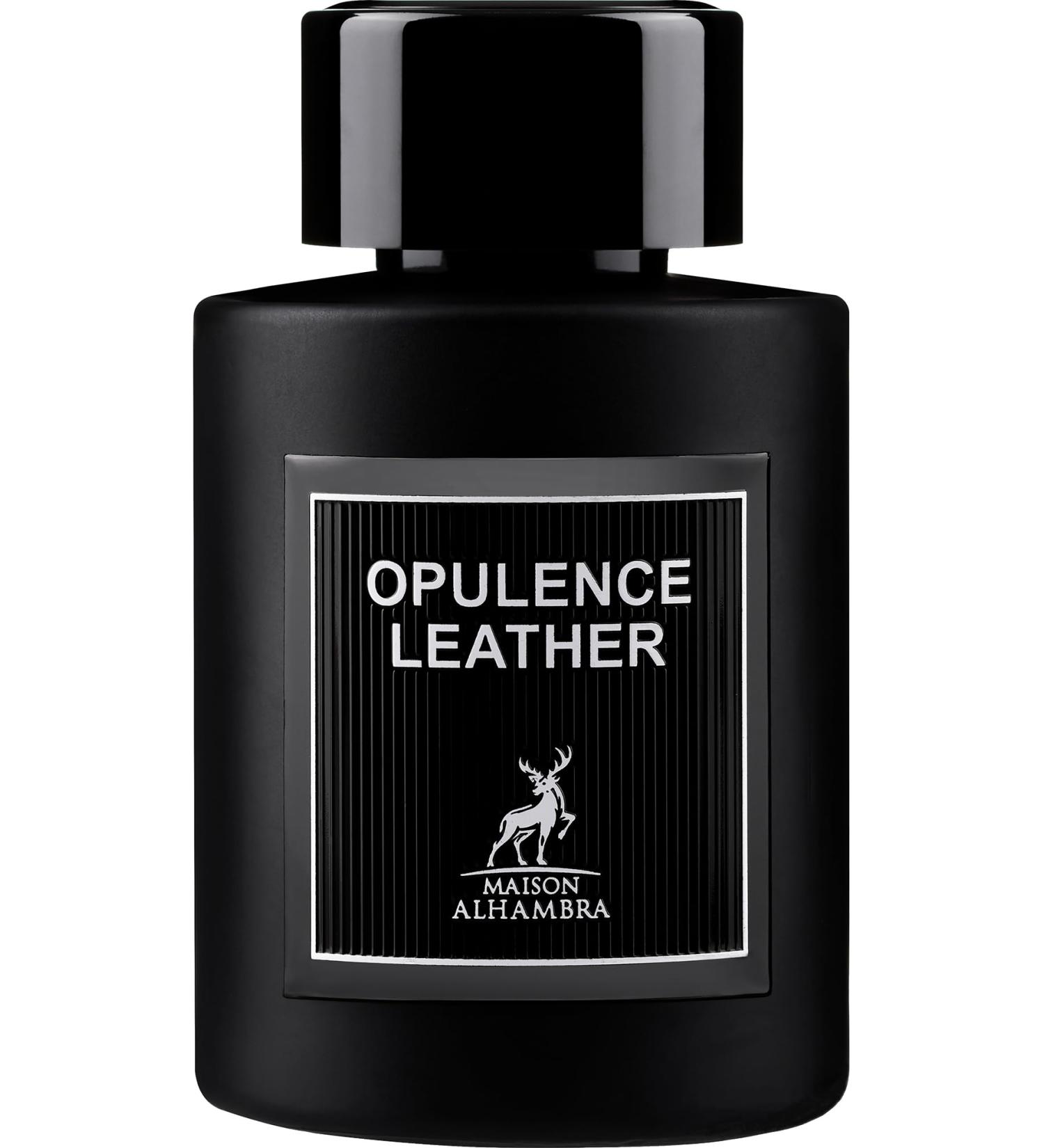 Maison Alhambra Opulence Leather for Men Eau de Parfum Spray 3.4 Ounce / 100 ml Spicy Wood Leather Amber Wood Floral 3.4 Fl Oz (Pack of 1) - Buy Online on GoSupps.com