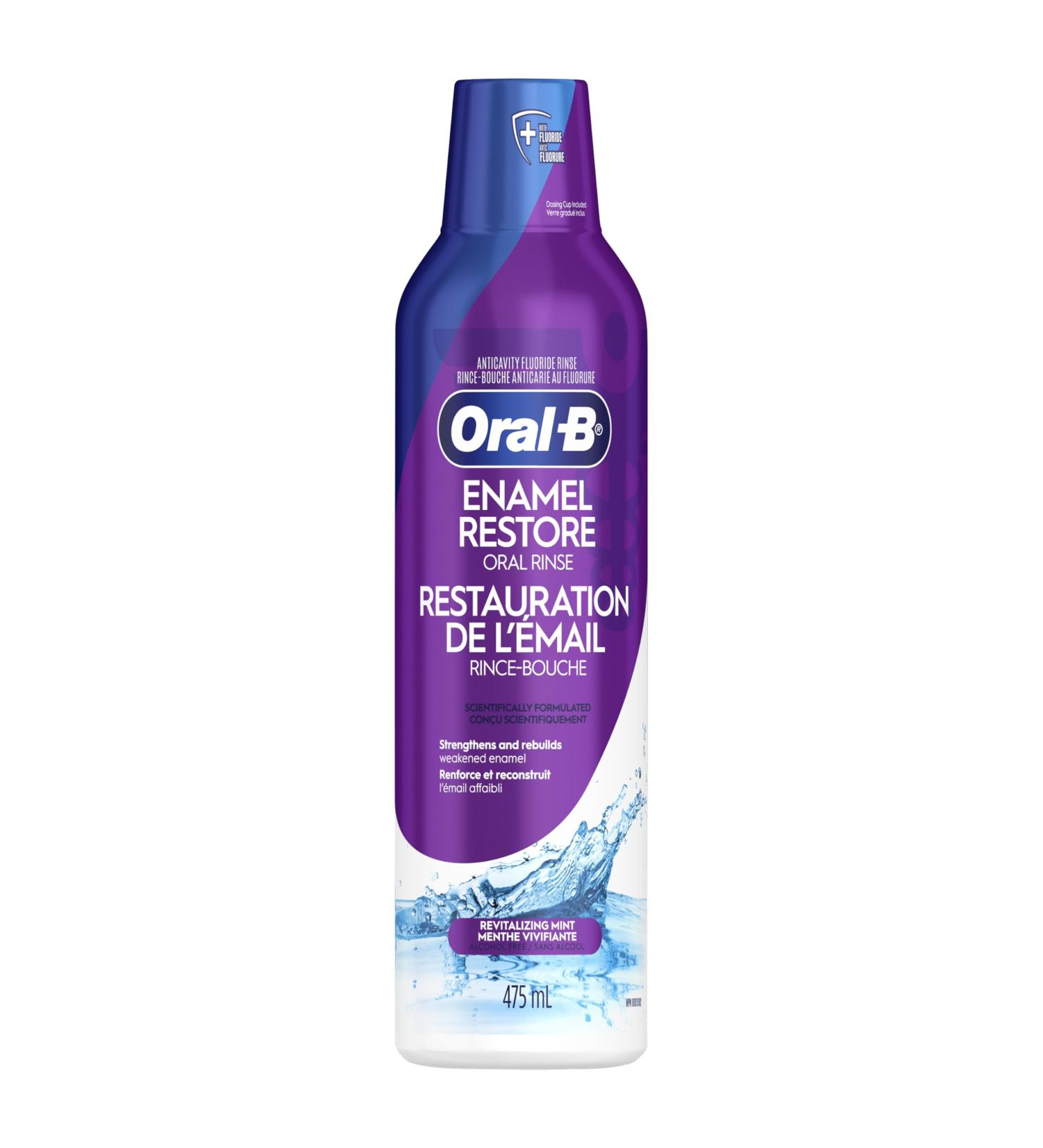 Oral-B Hygienic Mouthwash Enamel Restore Special Care Oral Rinse Neutralizes Bad Breath Soothing Mint 475 mL - Buy Online on GoSupps.com