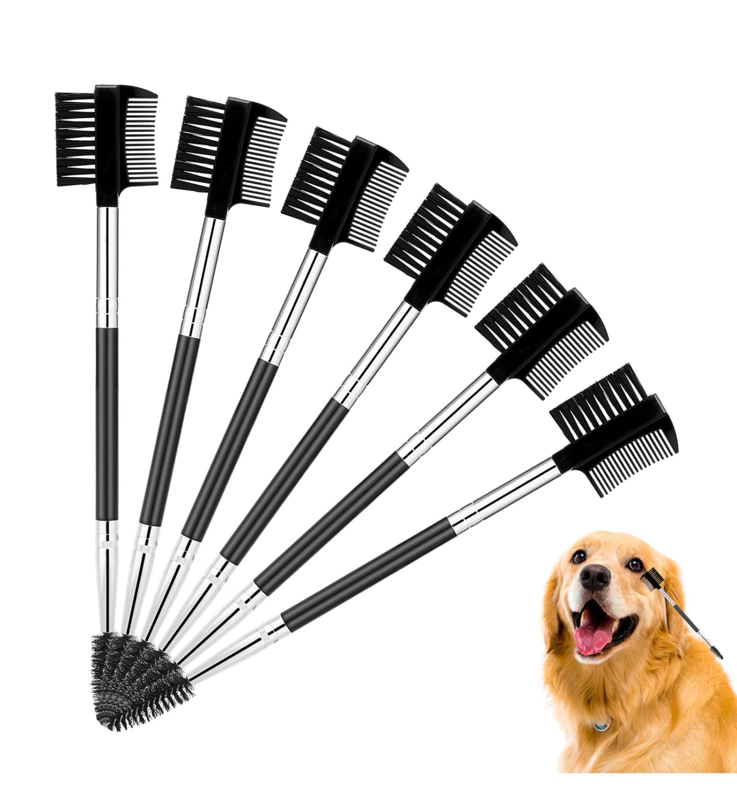 6 Pcs Dog Tear Comb Tear Stain Remover Comb Double-Head Dog Eye Brush Dog Eye Cleaning Comb Dog Eye Comb Brush Pets Grooming Comb Double-Sided for Dogs Cats (Black) Black 6 Pcs - Buy Online on GoSupps.com