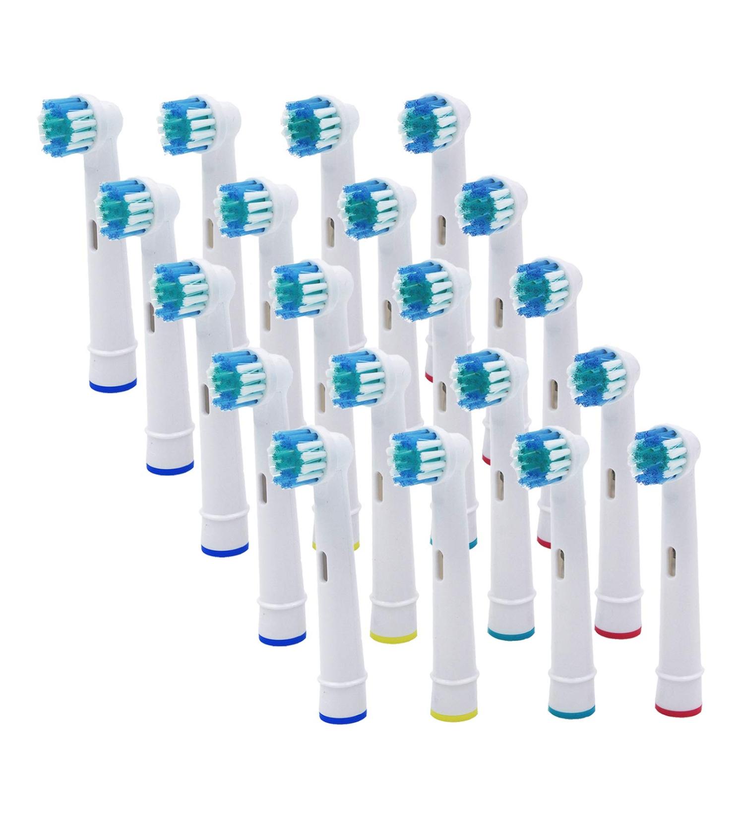 20 Pack Replacement Brush Heads for Electric Toothbrush - Compatible with Pro 1000, 1500, 3000, 5000, 6000, 8000, 9000, Vitality, Triumph & More - Buy Online on GoSupps.com