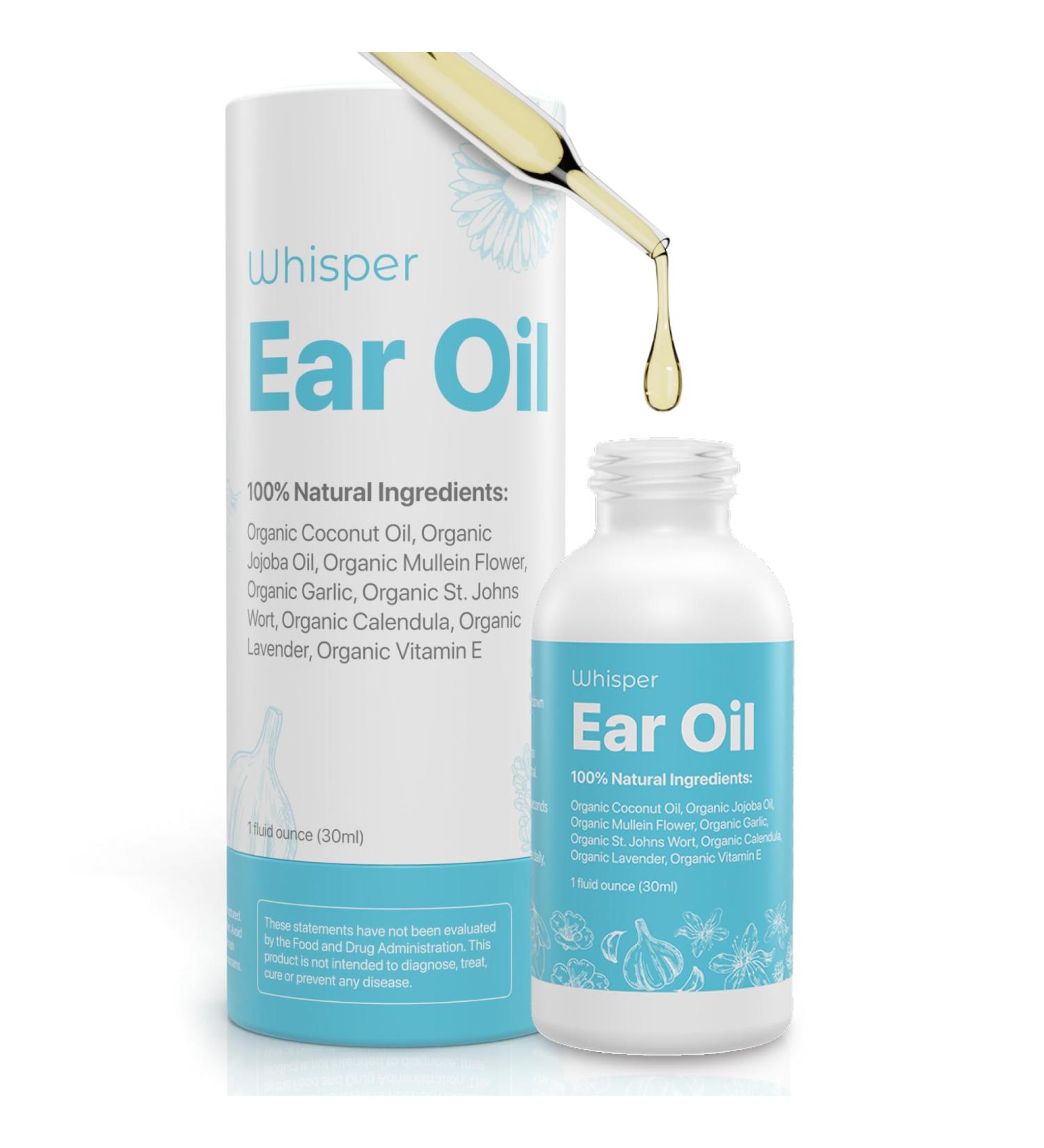 Ear Oil Drops | Garlic Mullein Ear Drops for Clogged Ears Ear Infection Ear Wax Removal Drops Itchy Ears & Earache Drops | Swimmers Ear Drops For Swimmers | Sweet Oil For Ears | Ear Tinnitus Relief - Buy Online on GoSupps.com