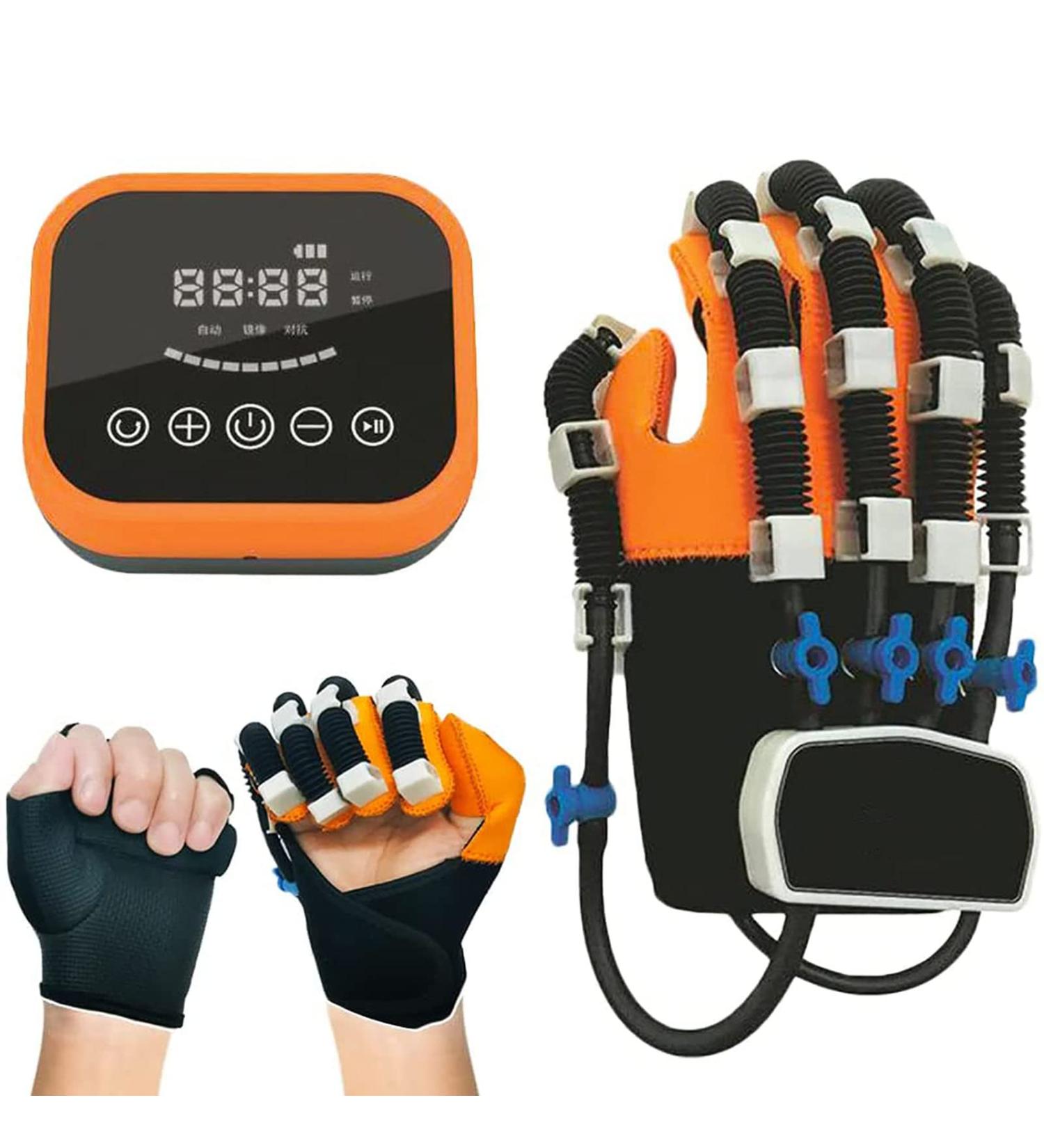 BTAISYDE Rehabilitation Robot Gloves Hand Rehabilitation Device for Stroke Hemiplegia Help Patient with Hand Dysfunction Rehabilitation Training Left Large