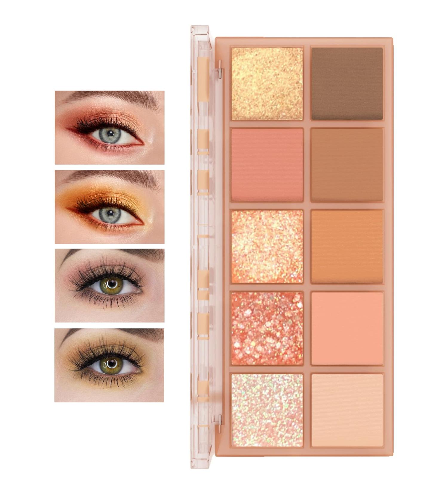 10 Colors Eyeshadow Palette Matte Nude Eye Makeup Palette Ultra-Blendable Long Lasting High Pigmented Waterproof Nudes Neutral Smooth Eye Shadow Palette for Women Natural Charming Looking #01 1# - Buy Online on GoSupps.com
