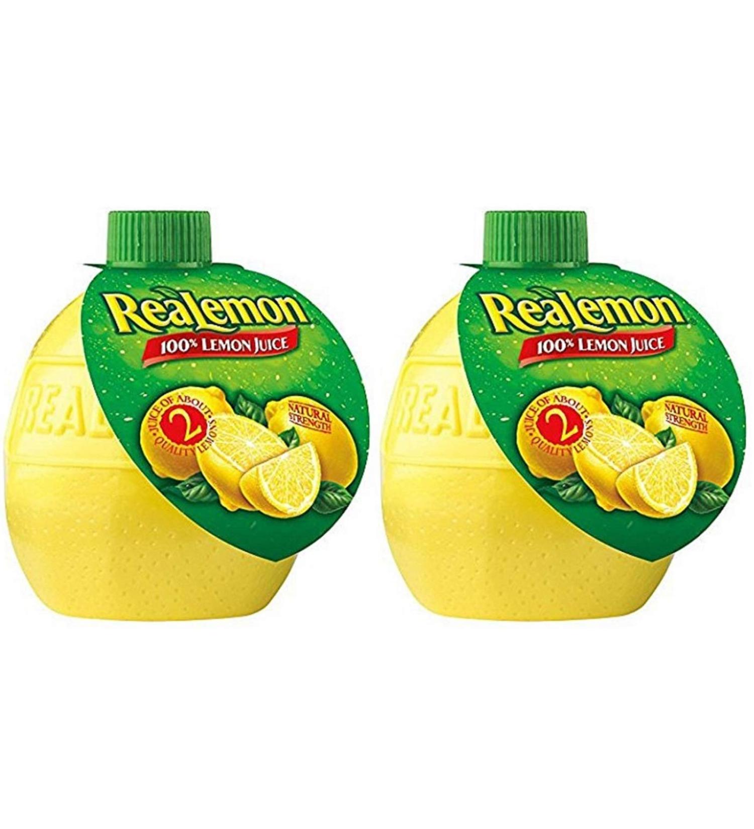 Realemon 100% Lemon Juice, 2.5 oz (Pack of 2)