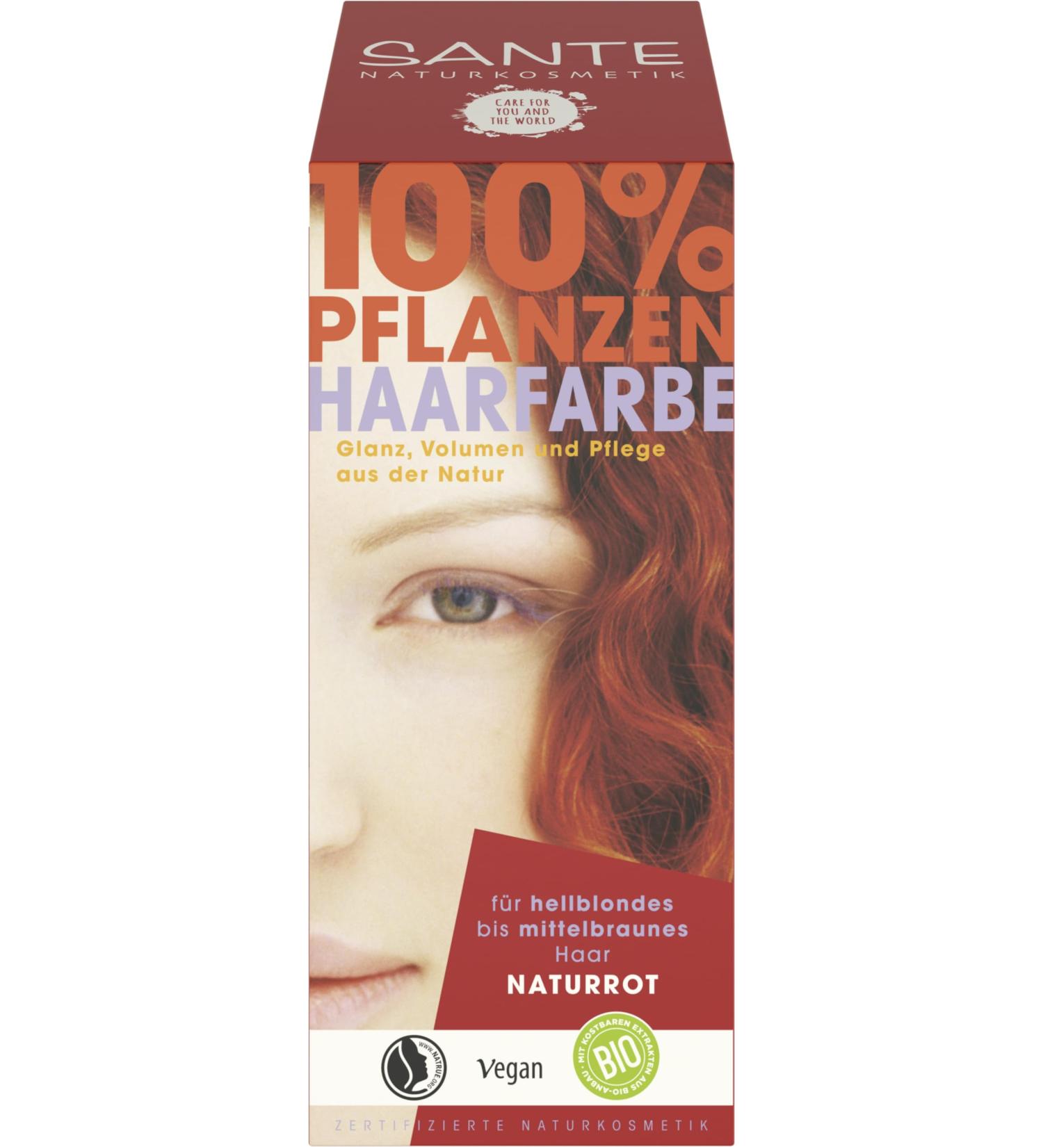 Sante herbal hair colour - natural red (6 x 100 gr) 100 g (pack of 6)