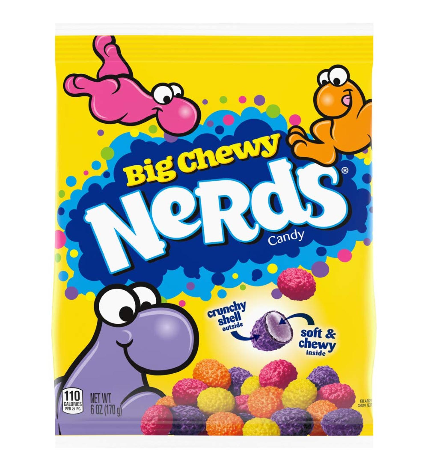 Nerds Big Chewy Candy 6 Ounce Pack of 12 - Delicious Assorted Flavors - Bulk Buy for Sweet Treats - Buy Online on GoSupps.com