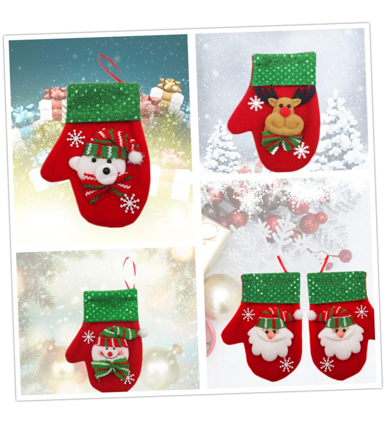 LABRIMP 3pcs Ornament Candy Bags Christmas Decor Christmas Pouch Christmas Bag Gloves Window Bag Size 2 As Shown - Buy Online on GoSupps.com