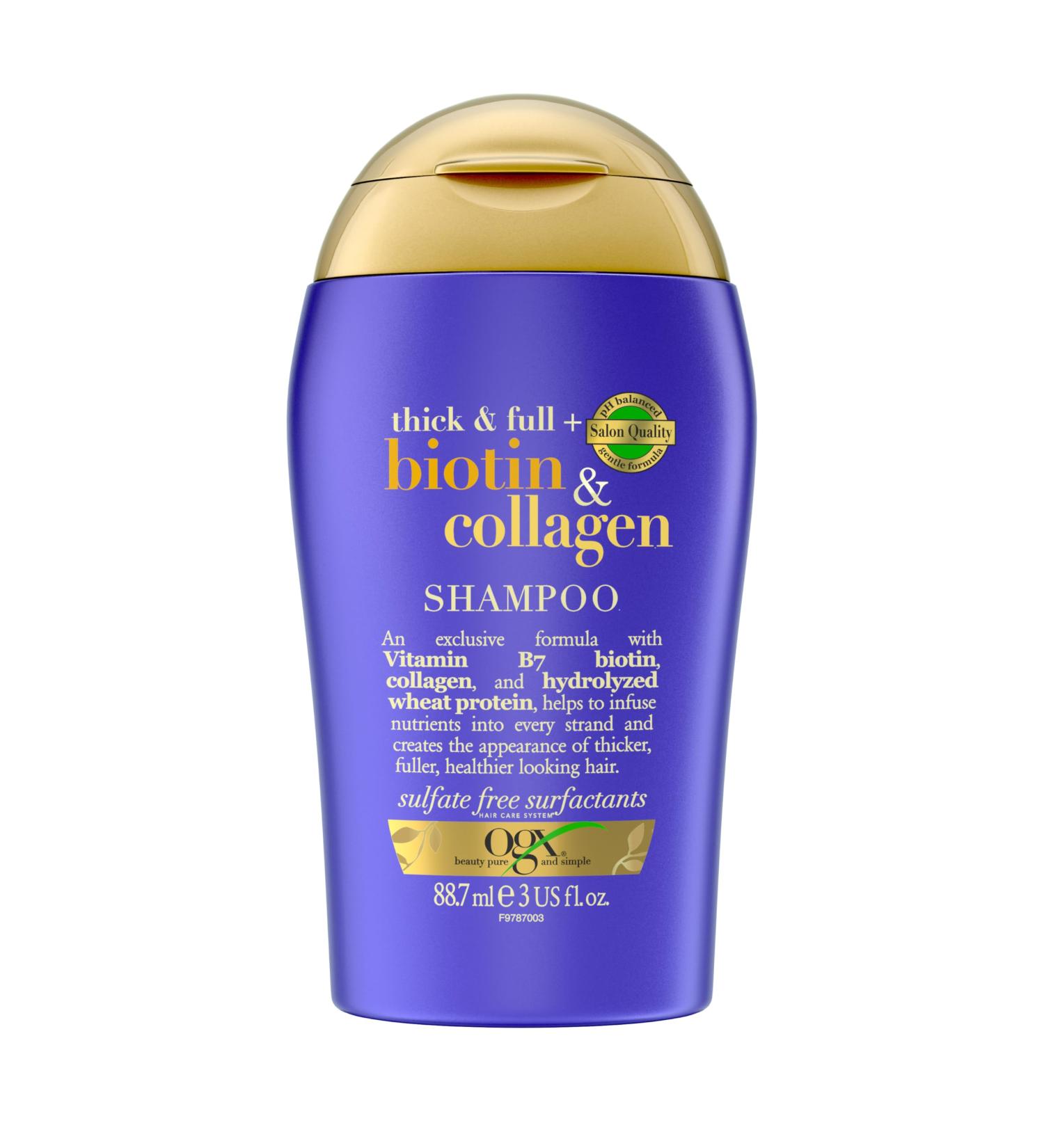 OGX Thick & Full + Biotin & Collagen Travel Shampoo 3 fl oz