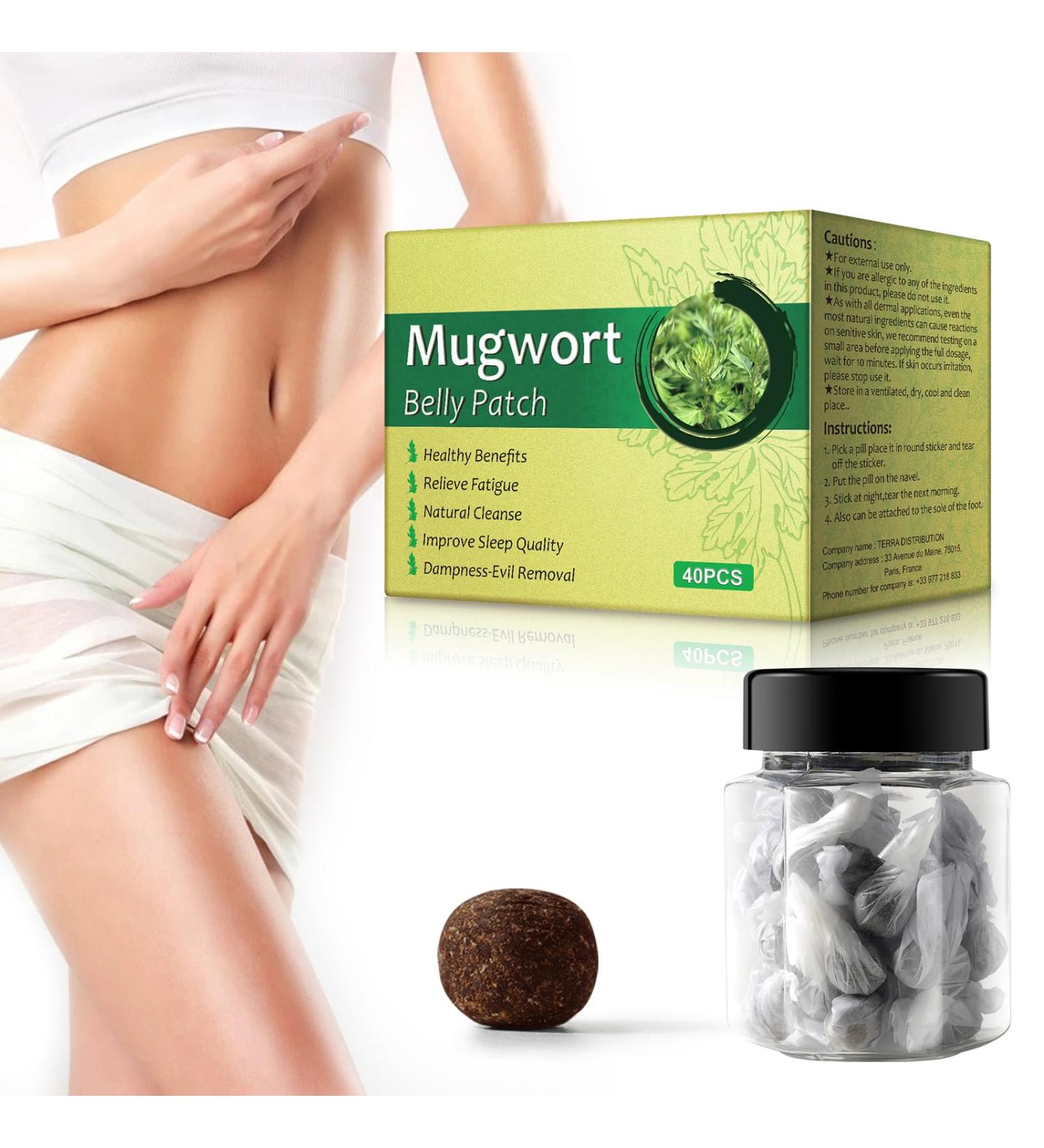 40pc Mugwort Navel Sticker-Natural Wormwood Essence Pills and Belly Sticke Healthy Moxibustion Belly Sticker Natural Cleanse Dampness-Evil Removal Relieve Fatigue Improve Sleep Quality - Buy Online on GoSupps.com