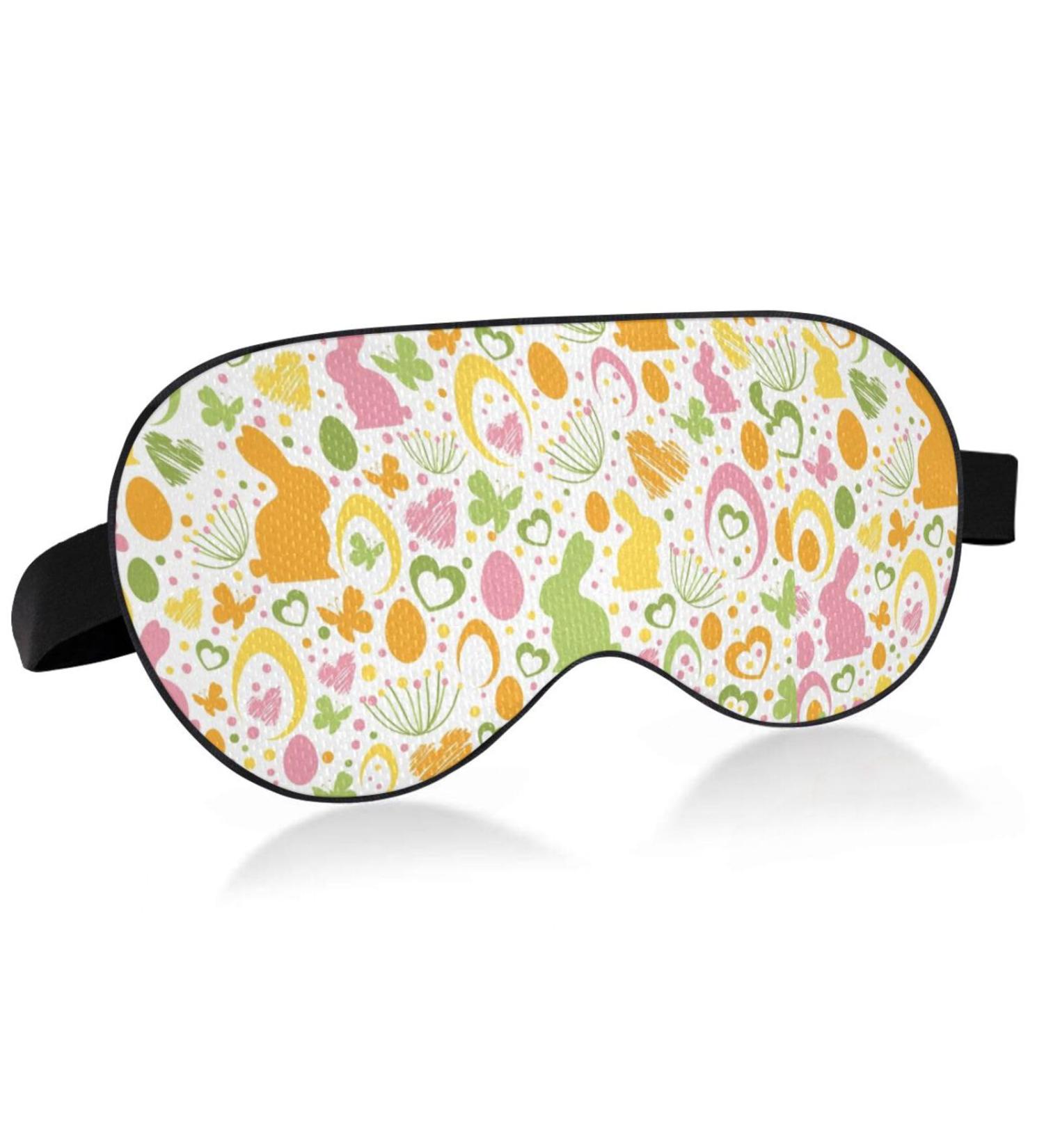 Haskirky Light Blocking Eye Mask Breathable and Adjustable Adult Men and Women Travel on Business Trips Yoga Meditation Light Smooth Comfortable Eye Mask Office Deep Sleep Goodies Rabbit Butterfly - Buy Online on GoSupps.com