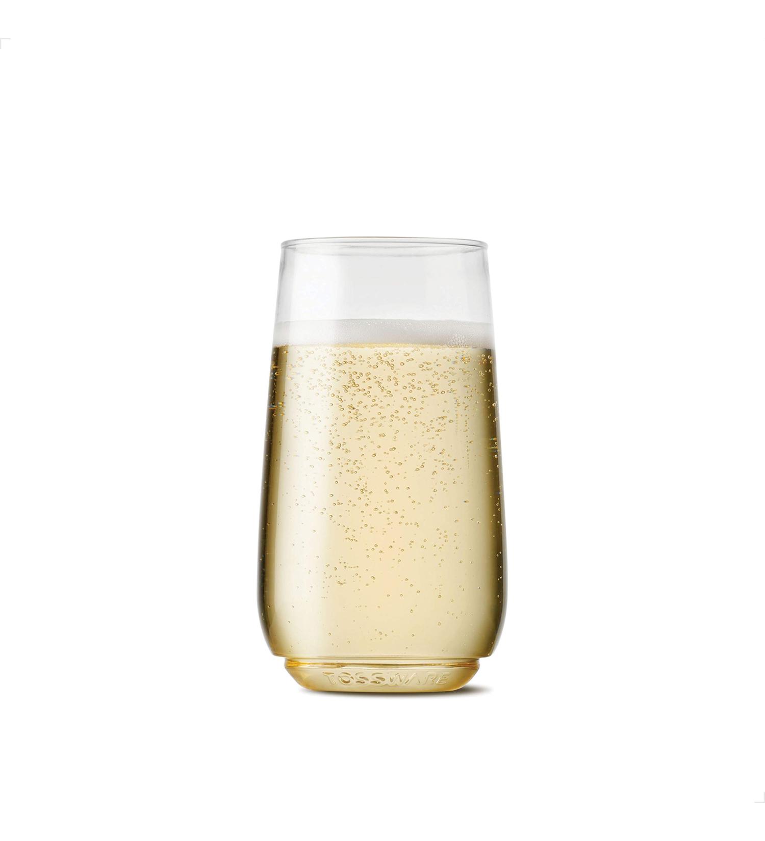 TOSSWARE POP 6oz Flute Jr - Set of 12 | Premium Quality, Recyclable, Unbreakable Champagne Glasses - Buy Online on GoSupps.com