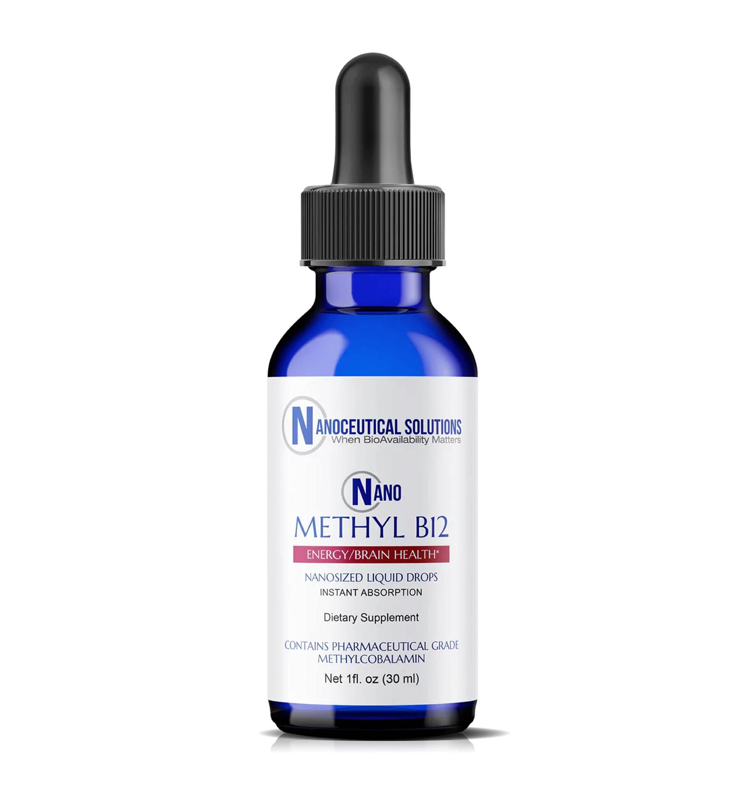 Nano Methyl B-12 1000mcg Liquid Drops for Instant Absorption - Berry Flavor - Buy Online on GoSupps.com
