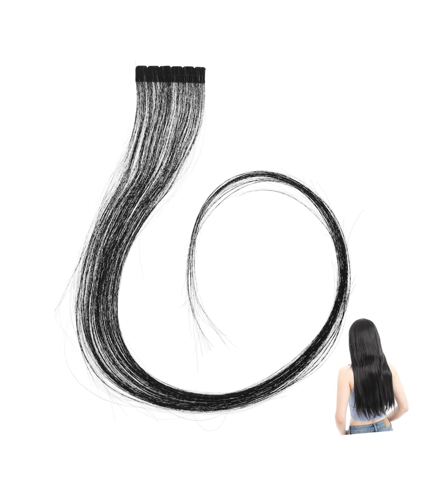 Ipetboom 50cm Tape In Virgin Human Hair Extensions Human Hair for Women Beauty (Black Hair) 1 - Buy Online on GoSupps.com