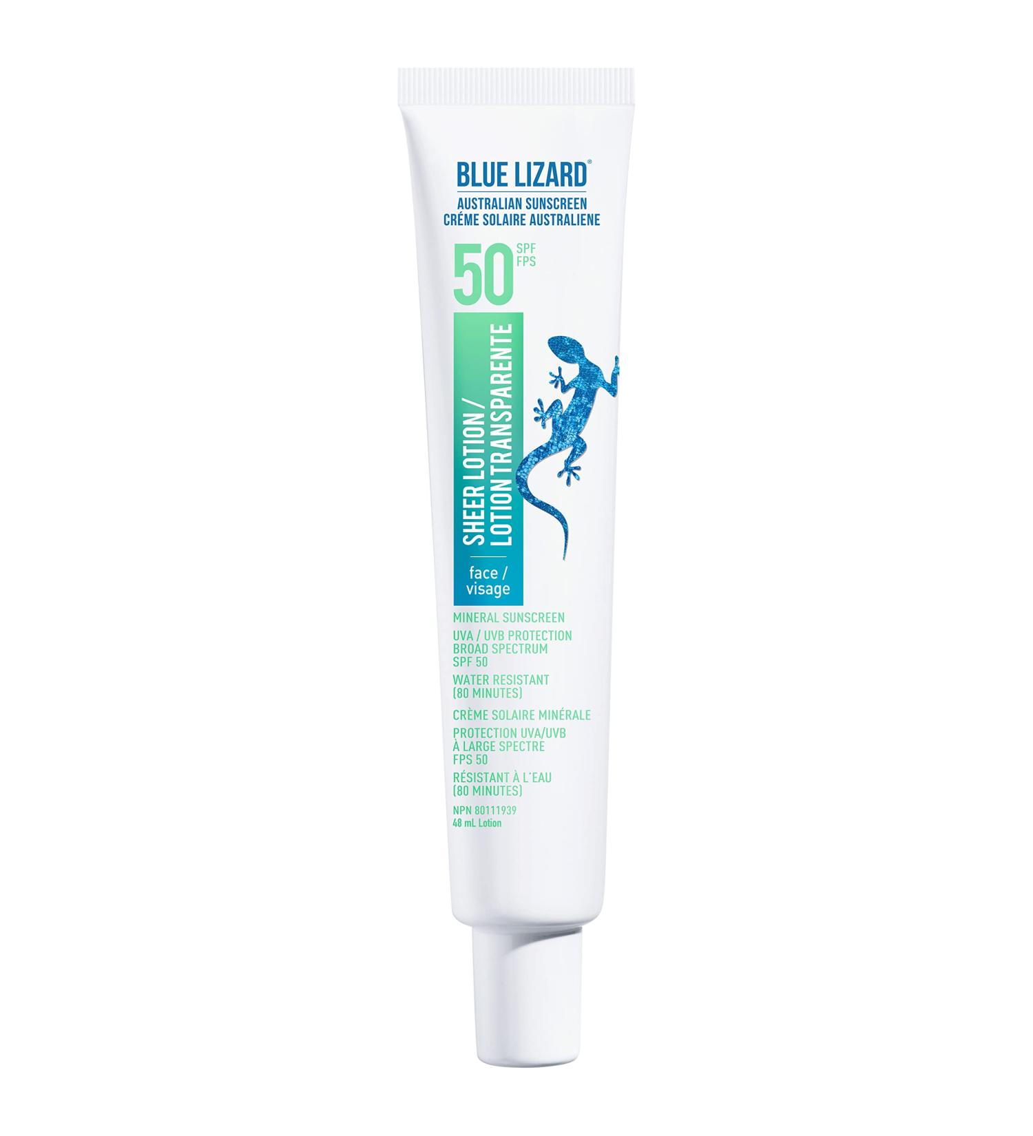 Blue Lizard Sheer Sunscreen Lotion SPF 50+ for Face - Buy Online on GoSupps.com