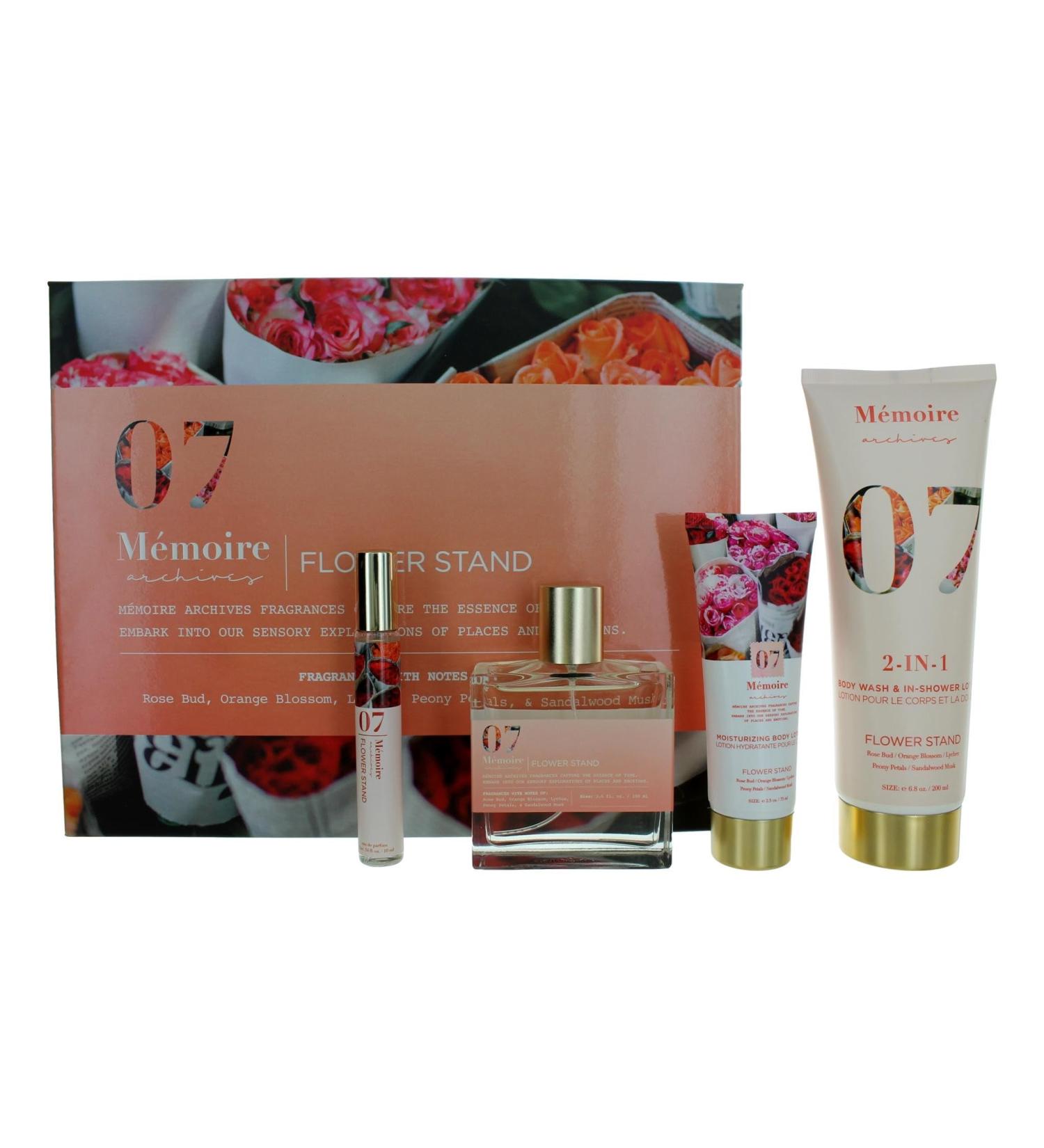 Memoire Archives Flower Stand 4 Piece Gift Set for Unisex