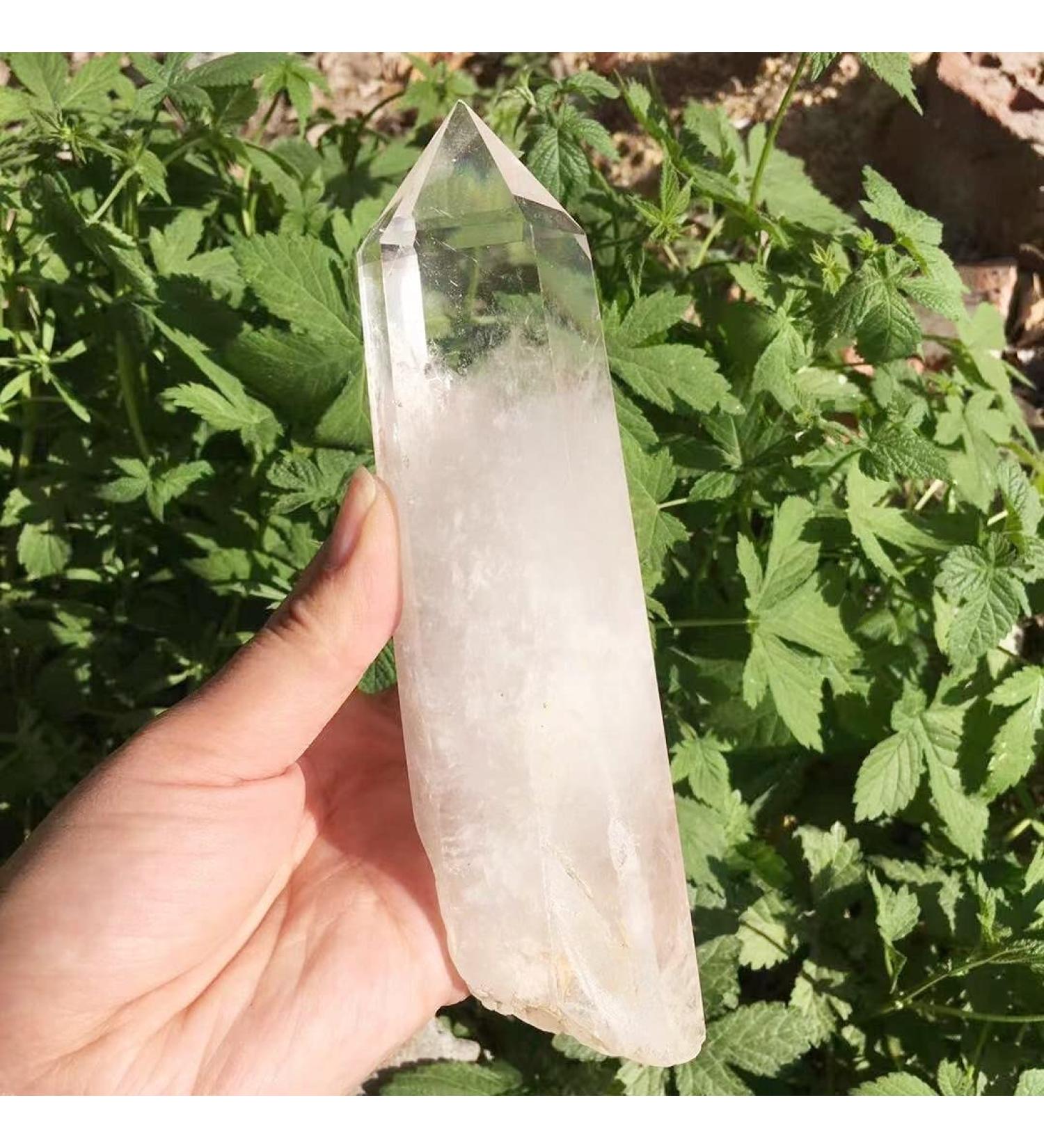 Home Decoration Large Clear Seed Quartz Natural Point Cluster Crystal Rough Stones - Buy Online on GoSupps.com