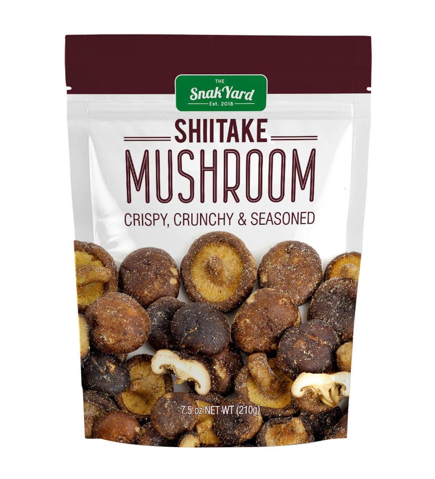 Snak Yard Crispy Shiitake Mushroom 7.5 oz - Seasoned & Crunchy - Buy Online on GoSupps.com