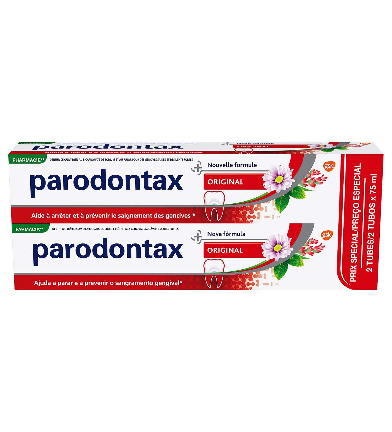 Buy Parodontax Fluoride Toothpaste 2 x 75ml | 150ml 2-Pack for Stronger Teeth - International Shipping Available - Buy Online on GoSupps.com