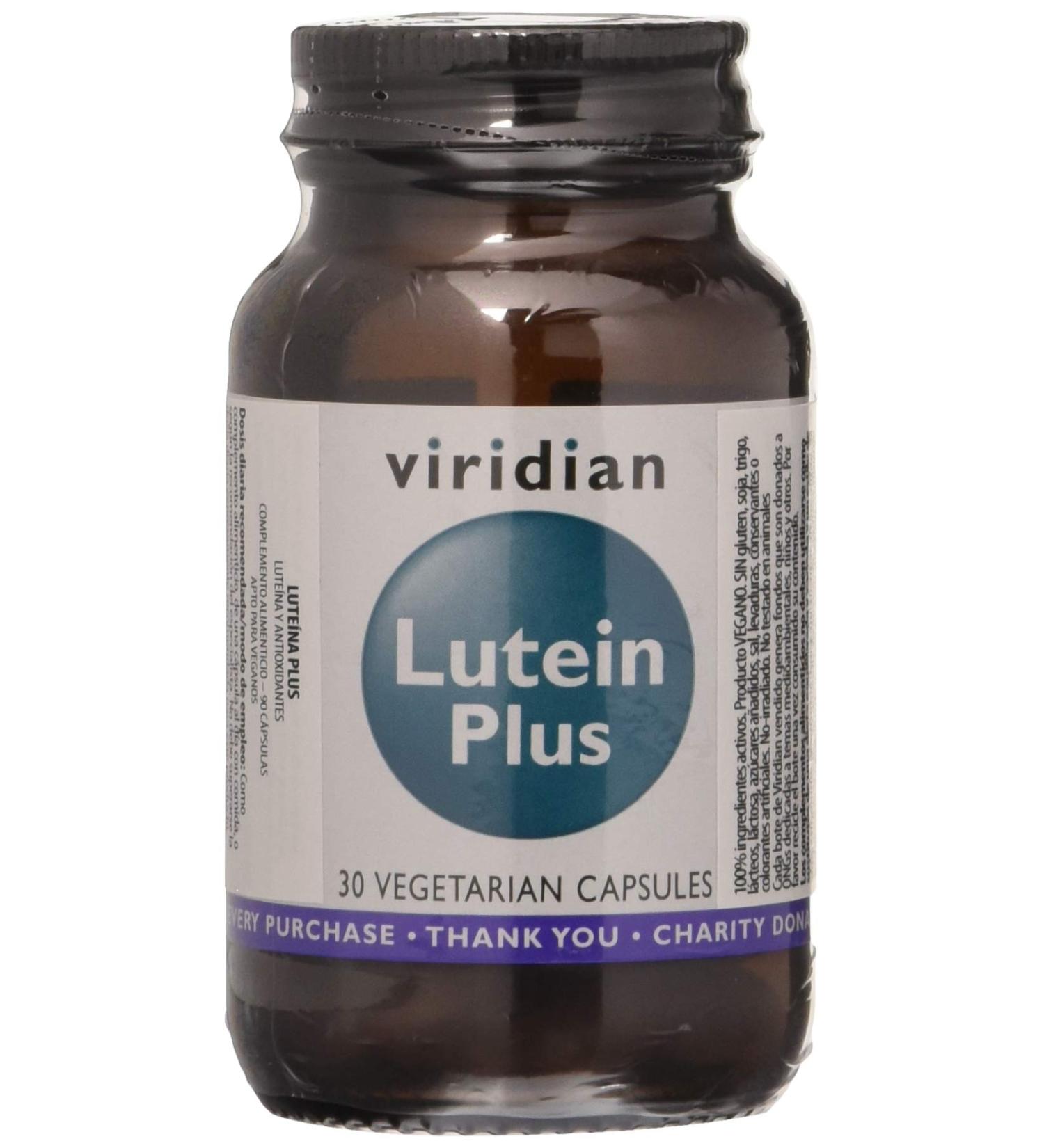 Viridian Lutein Plus 30 Veg Capsules - Buy Online on GoSupps.com