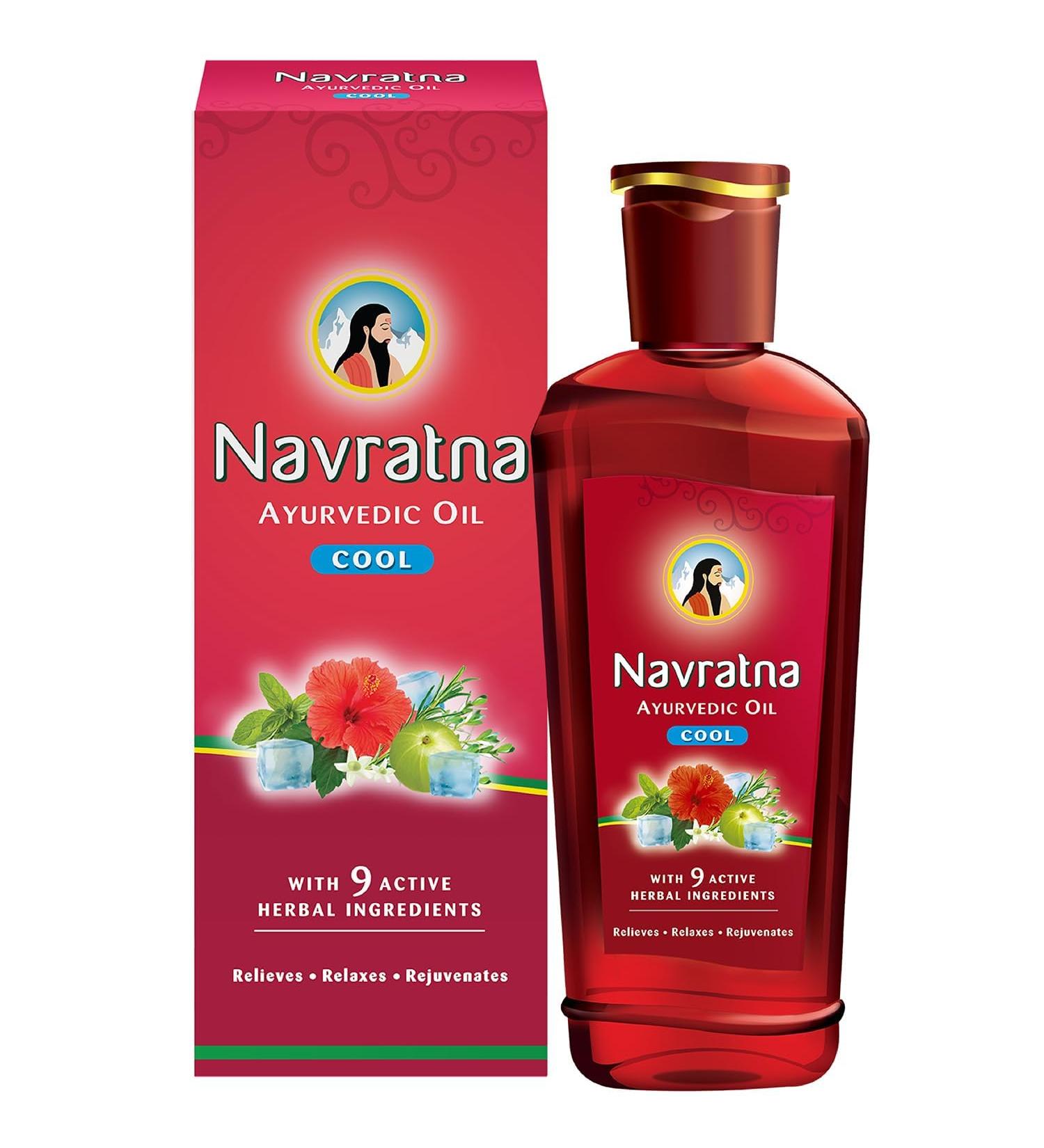 Himani Ayurvedic Navratna Oil 17.5 Floz - Buy Online on GoSupps.com