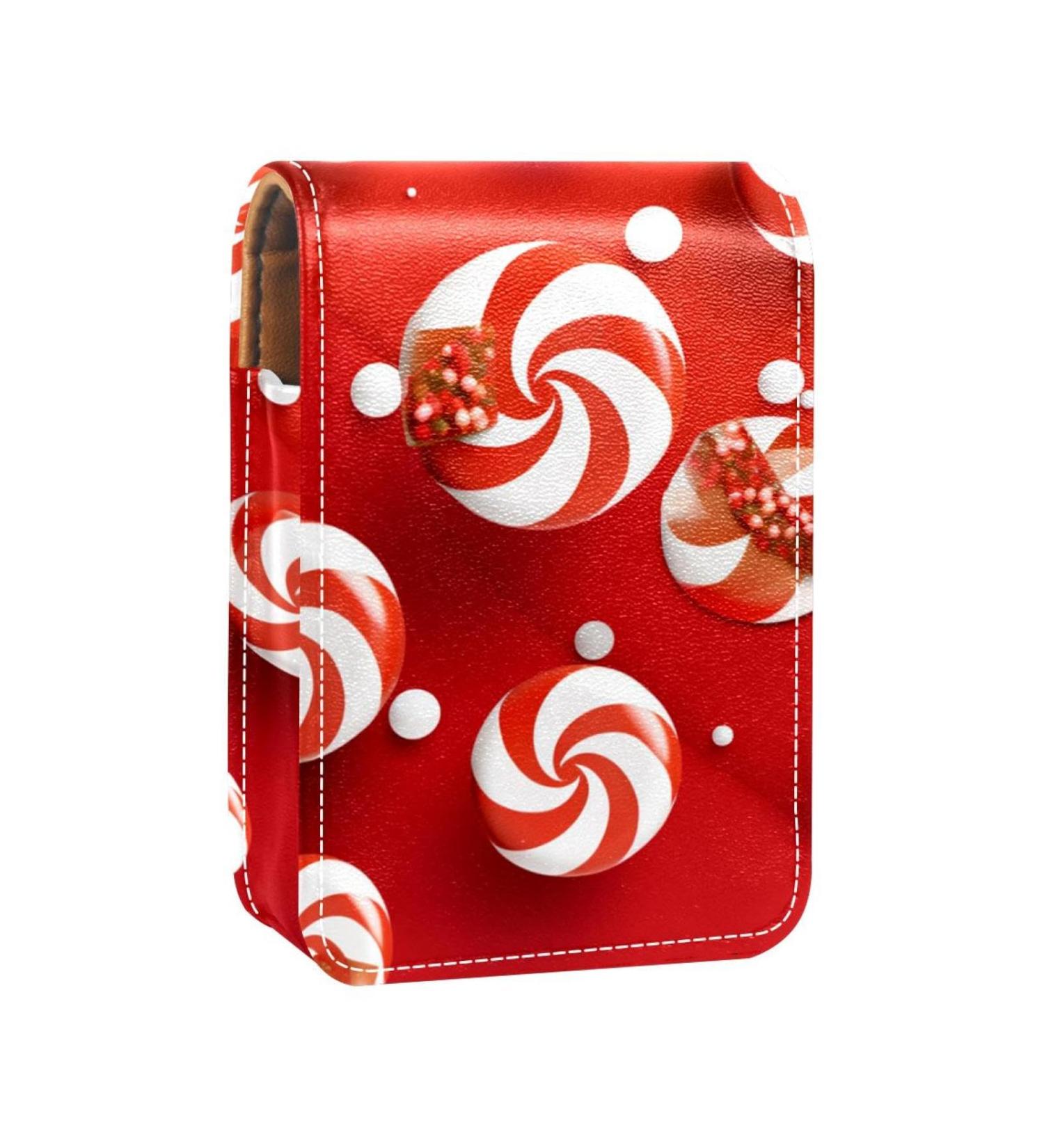 Luxury Leather Lipstick Case with Mirror - Mini Organizer for Lip Gloss & Lipstick - Perfect Christmas Gift | Y310n1ljfn - Buy Online on GoSupps.com